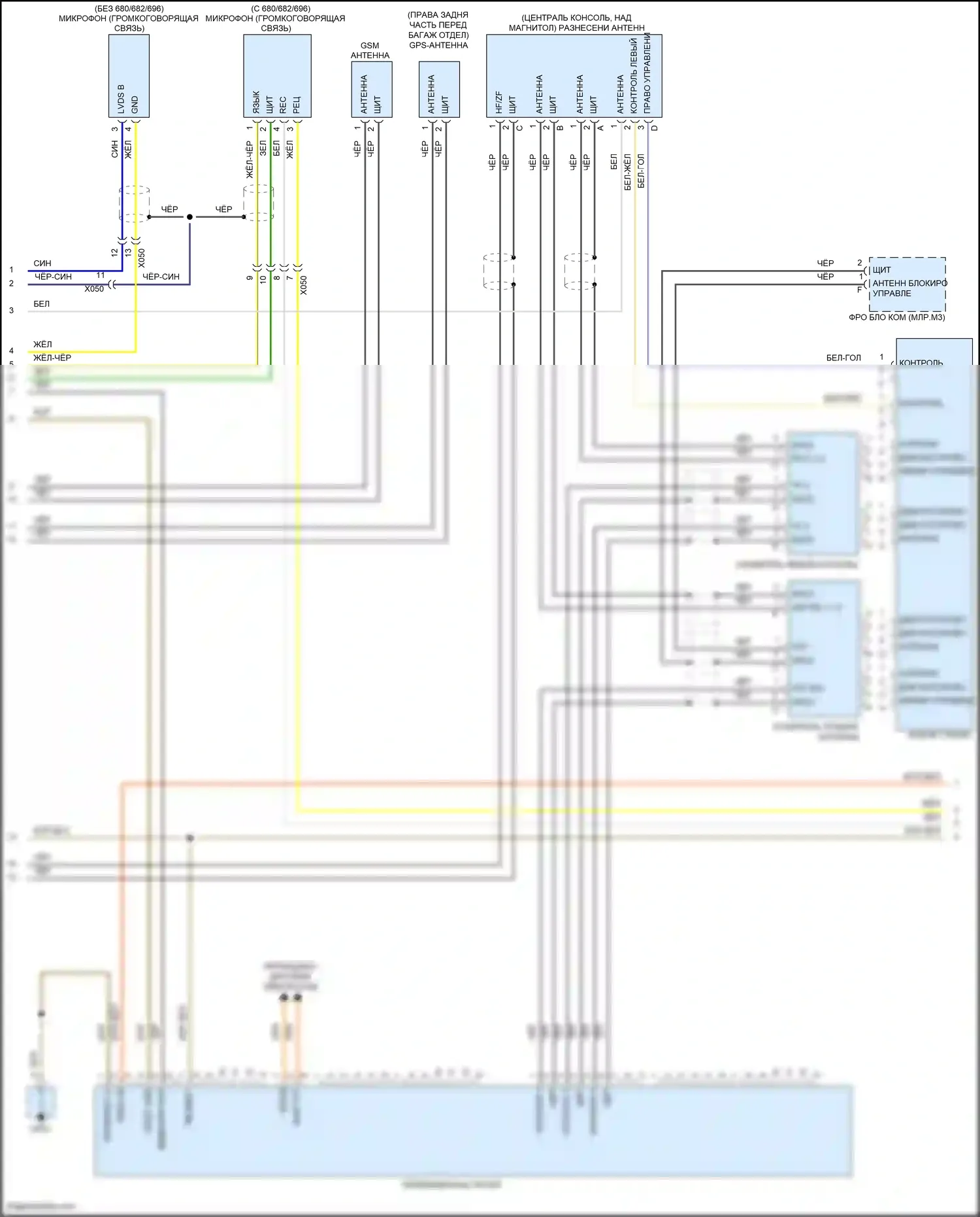911 Carrera 4S Porsche 991 (2011-2015): Электросхема магнитолы премиум-класса, с бирместер (2 из 4) 
