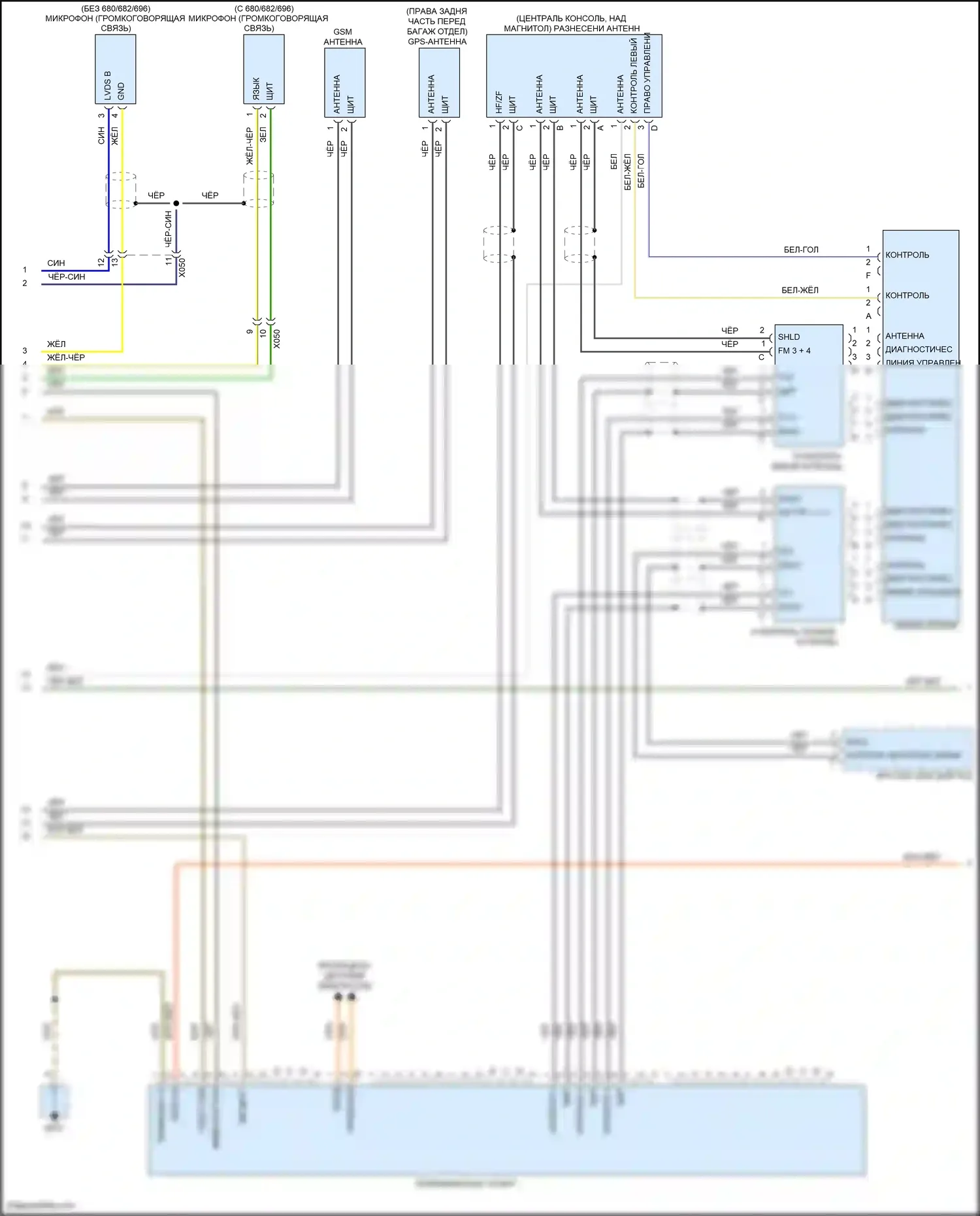 911 Carrera 4S Porsche 991 (2011-2015): Электросхема навигации, без турбо, без bose (2 из 3) 