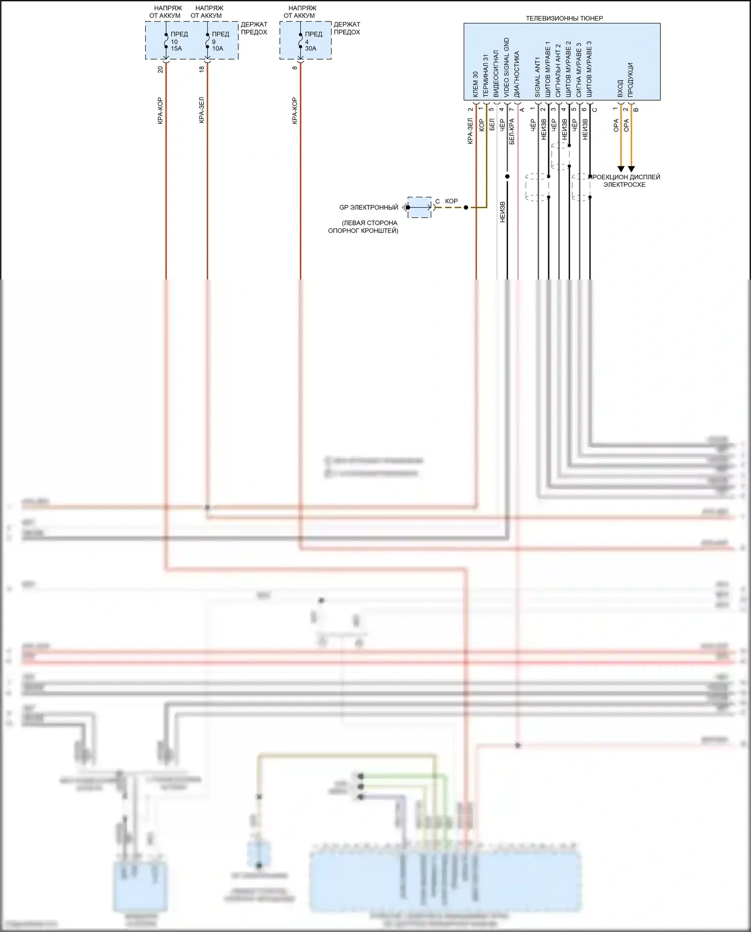 911 Carrera 4S Porsche 991 (2011-2015): Электросхема навигации, с турбо, с bose (2 из 4) 