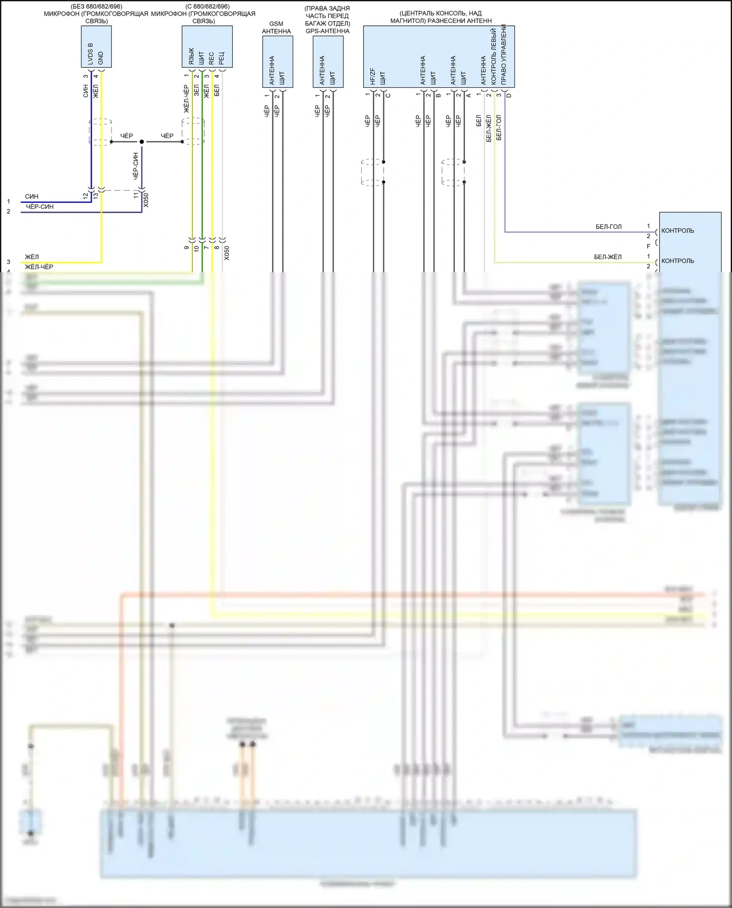 911 Carrera 4S Porsche 991 (2011-2015): Электросхема навигации, с турбокабриолетом, с bose 