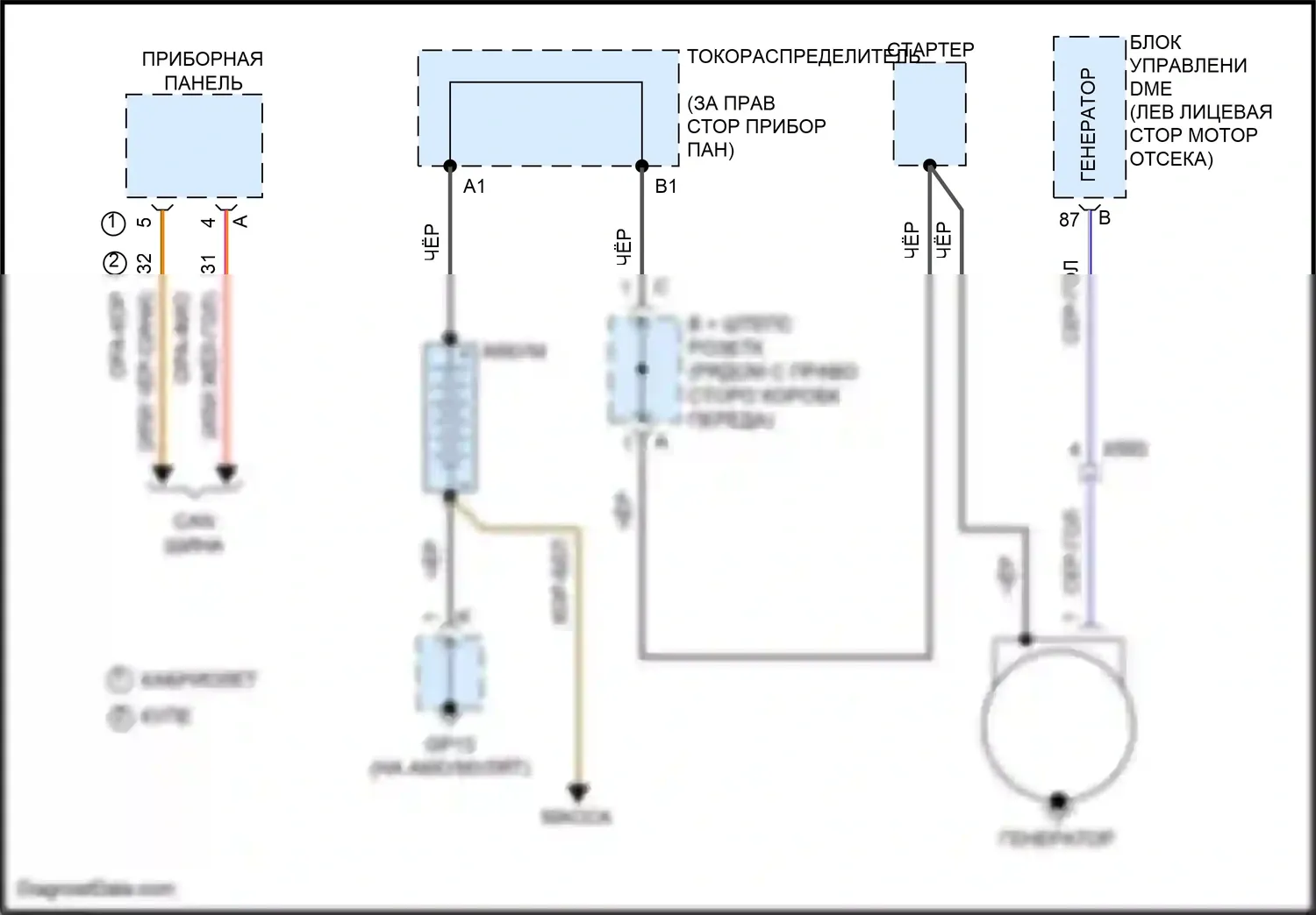 911 Carrera 4S Porsche 991 (2011-2015): 3.8l twin turbo, электросхема генератора 