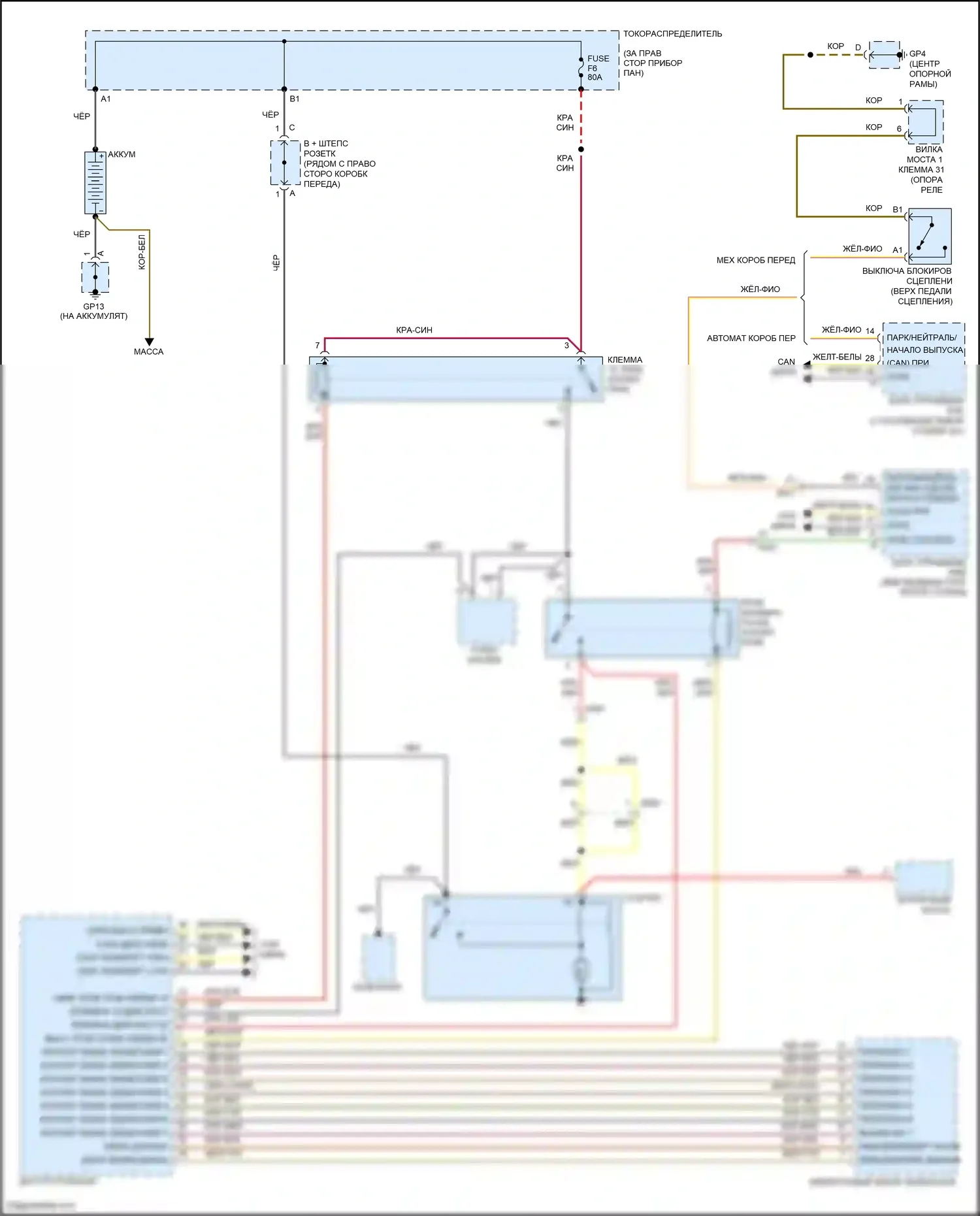 911 Carrera 4S Porsche 991 (2011-2015): 3,8л двойной турбо, электросхема стартера 
