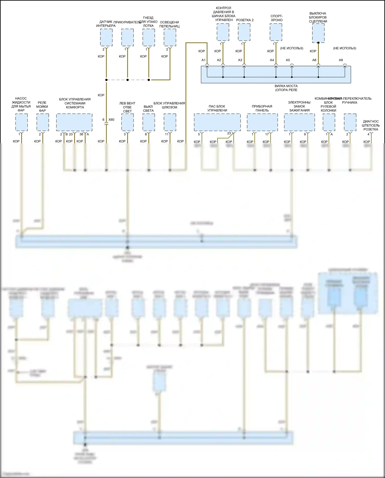 911 Carrera 4S Porsche 991 (2011-2015): Электросхема разводки массы, с турбонаддувом (2 из 4) 