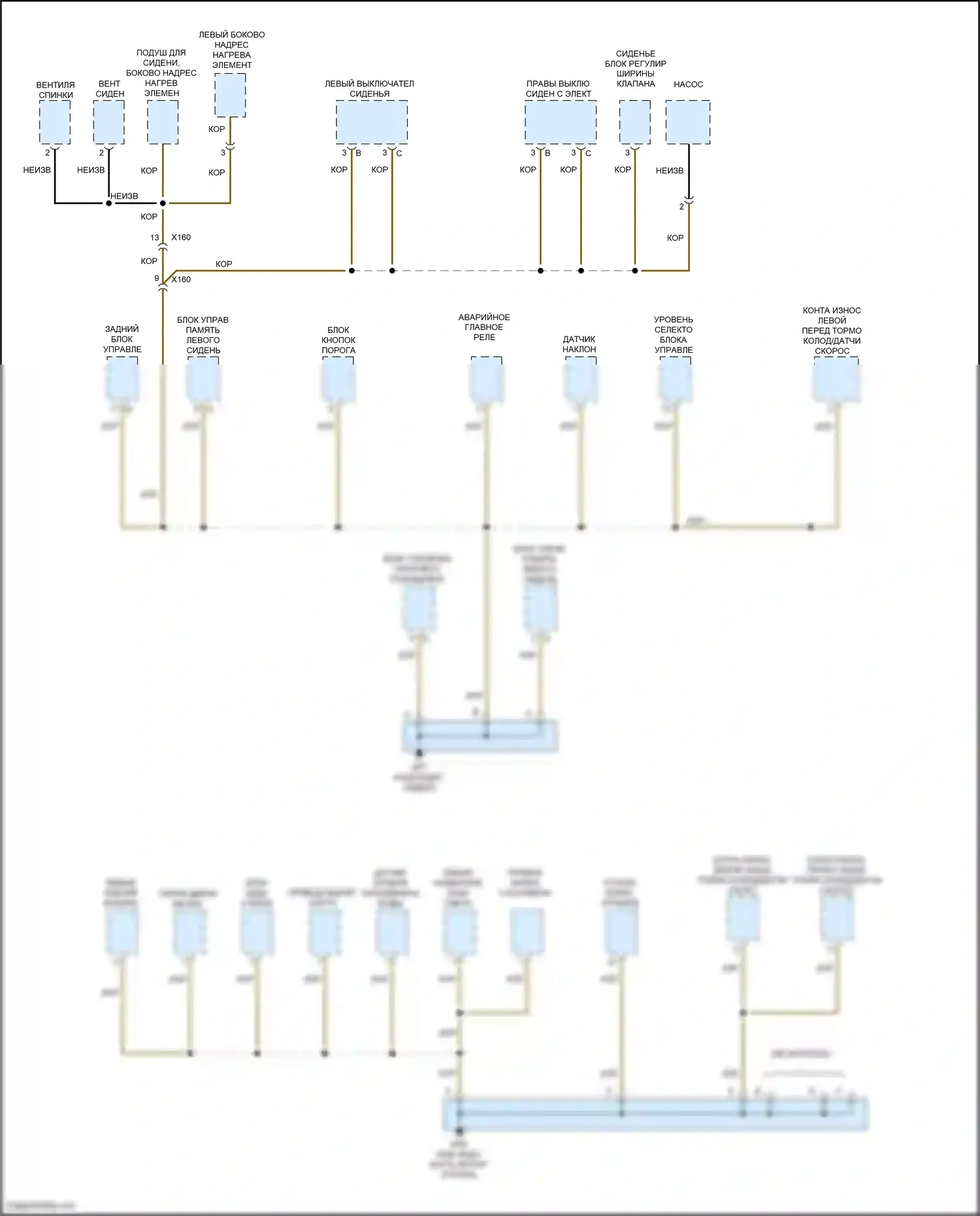911 Carrera 4S Porsche 991 (2011-2015): Электросхема разводки массы, с турбонаддувом (4 из 4) 