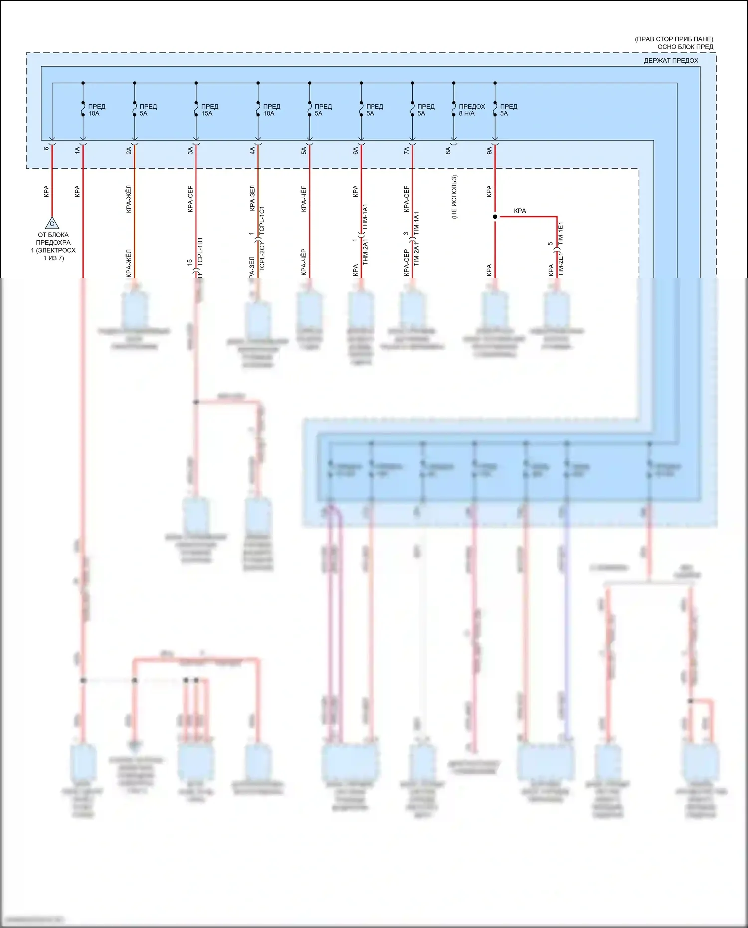 911 Carrera 4S Porsche 992 (2018-2024): Электросхема блока предохранителей реле (2 из 7) 