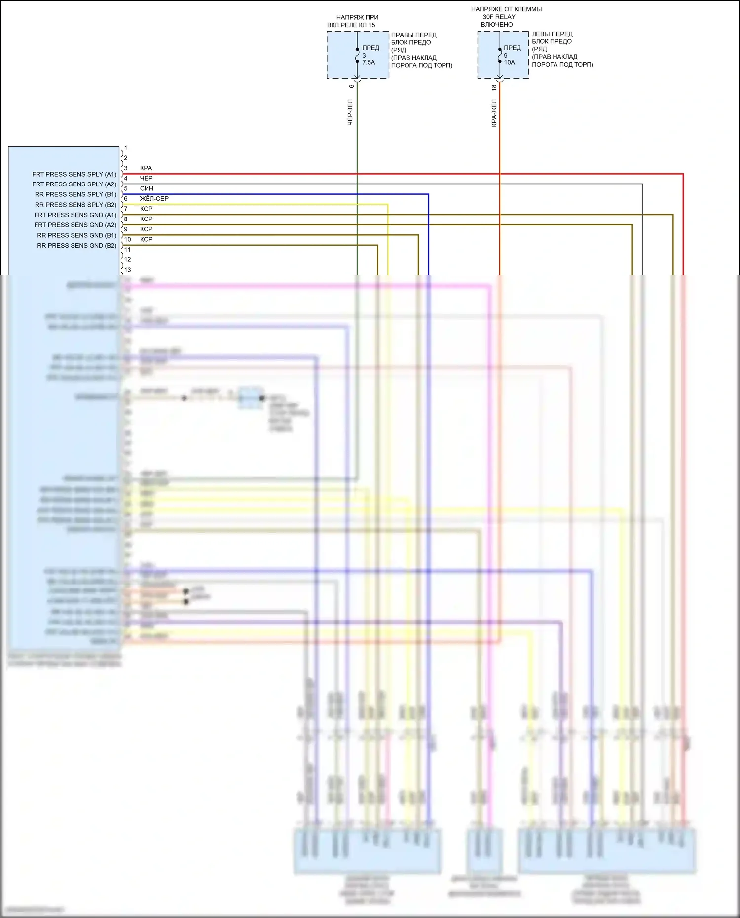 911 Carrera GTS Porsche 991 рестайлинг (2015-2019): Электросхема динамического управления шасси 