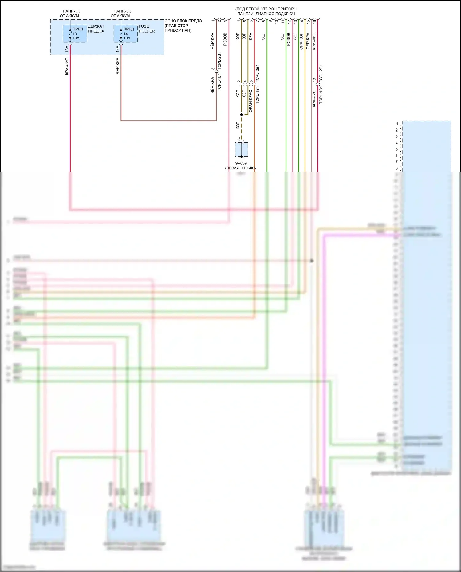 911 Carrera S Porsche 992 (2018-2024): Can шина электросхема (5 из 5) 