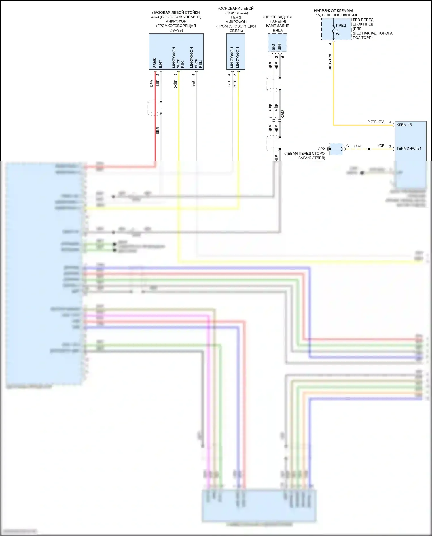 911 GT2 Porsche 991 (2017-2019): Электросхема навигации, премиум с усилителем burmester (1 из 4) 
