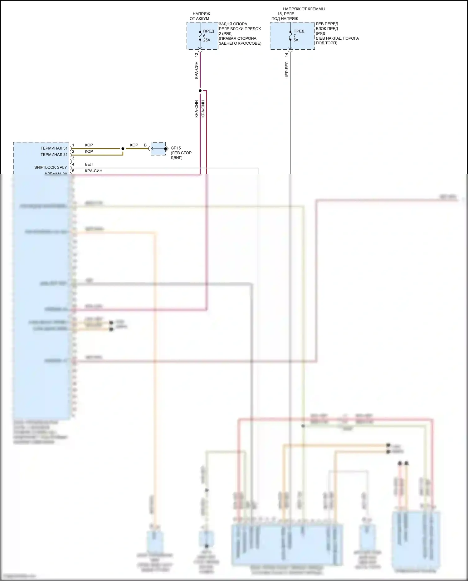 911 GT3 RS Porsche 991 рестайлинг (2018-2019): Pdk электросхема (1 из 3) 