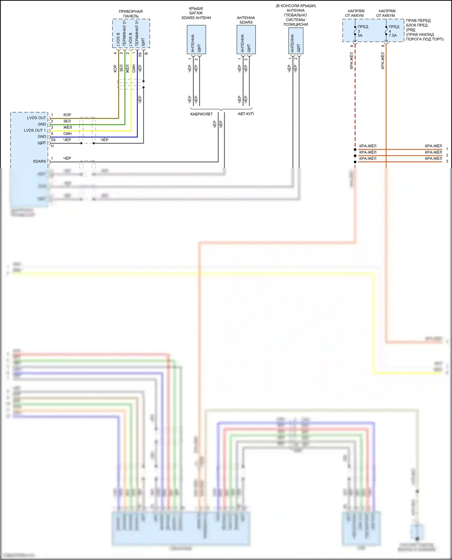 911 GT3 RS Porsche 991 рестайлинг (2018-2019): Электросхема навигации, премиум с bose усилителем (2 из 4) 