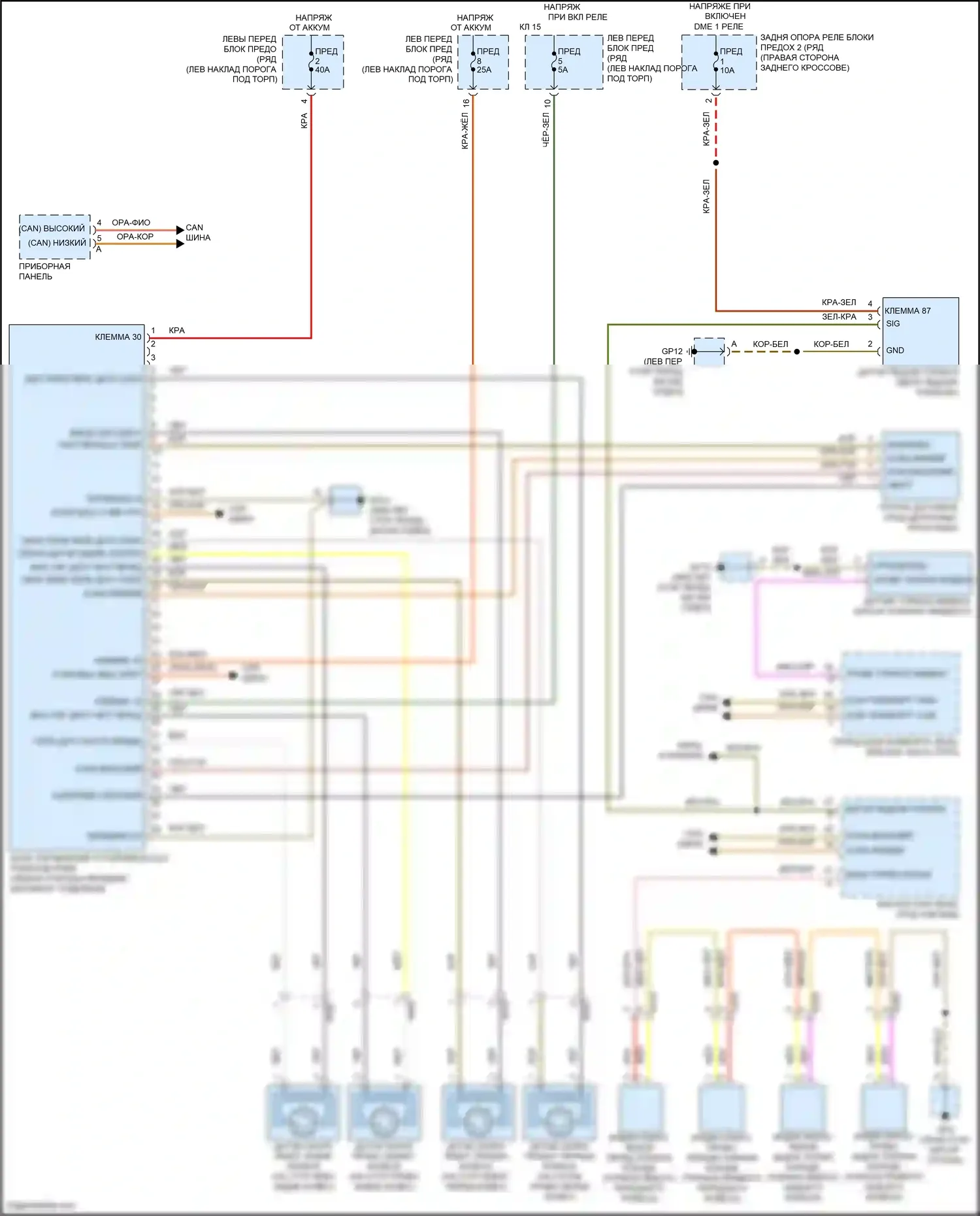 911 GT3 Porsche 991 рестайлинг (2017-2019): Антиблокировочная система abs электросхема 