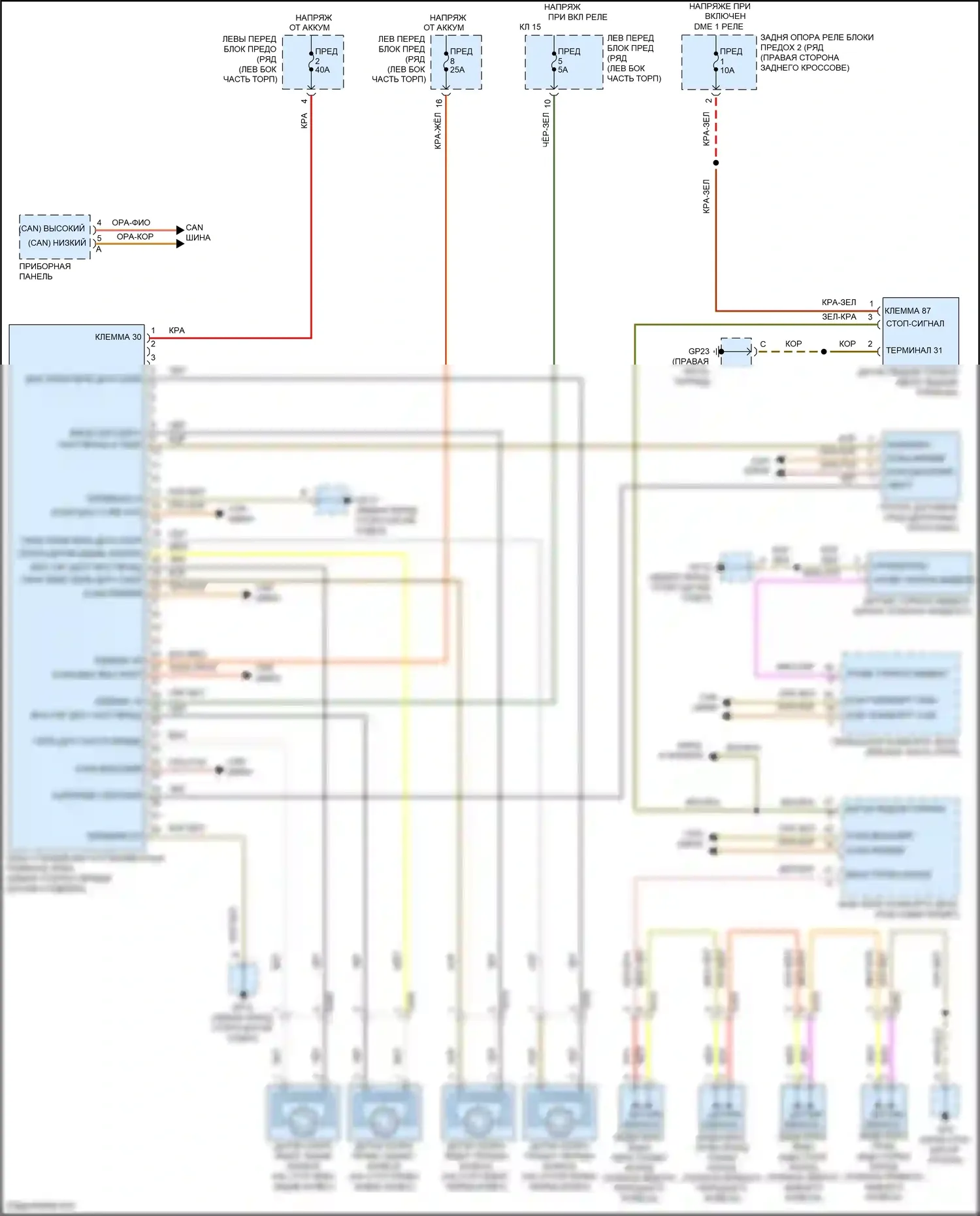 911 GT3 Porsche 991 (2013-2017): Антиблокировочная система abs электросхема 