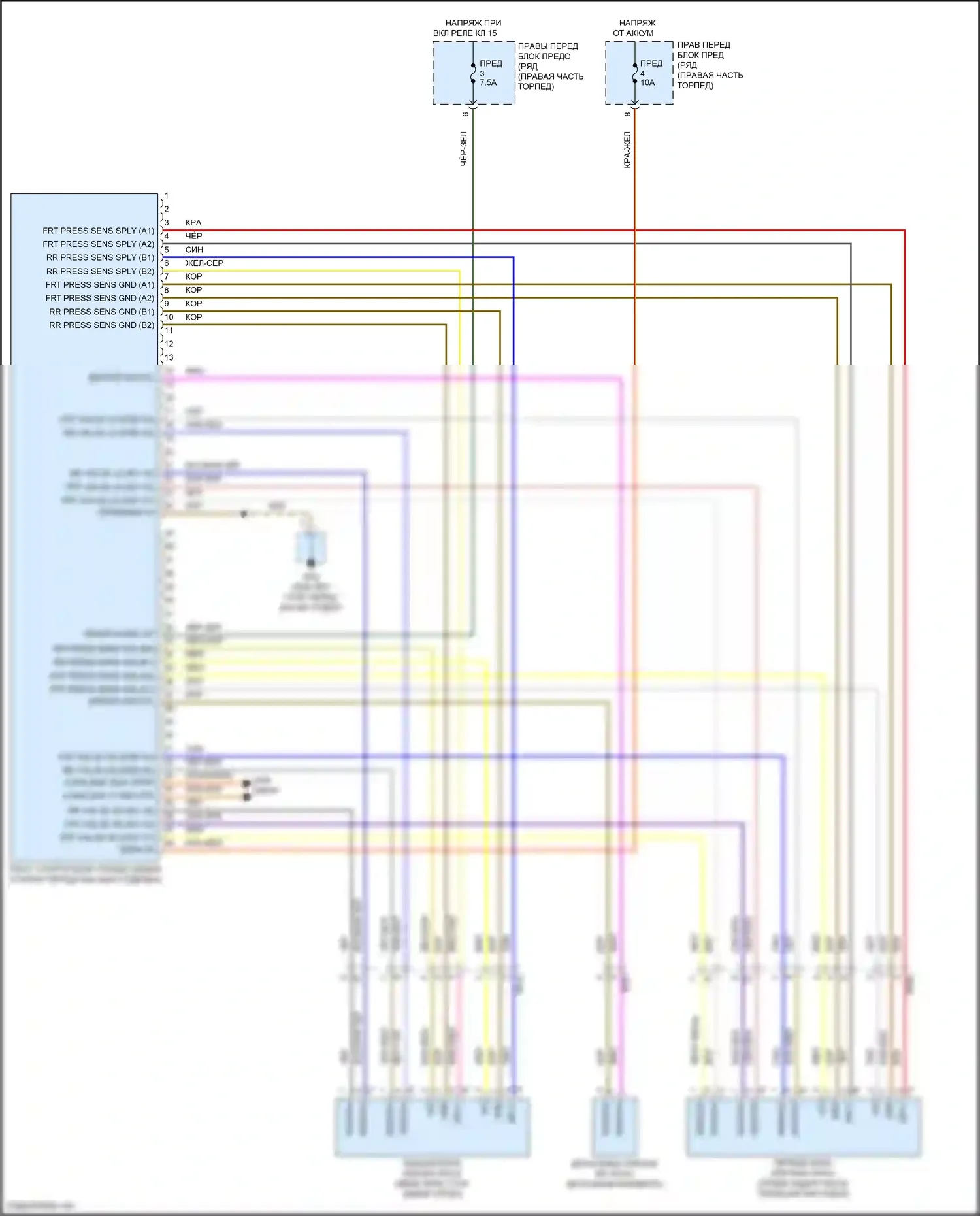 911 GT3 Porsche 991 (2013-2017): Электросхема динамического управления шасси 