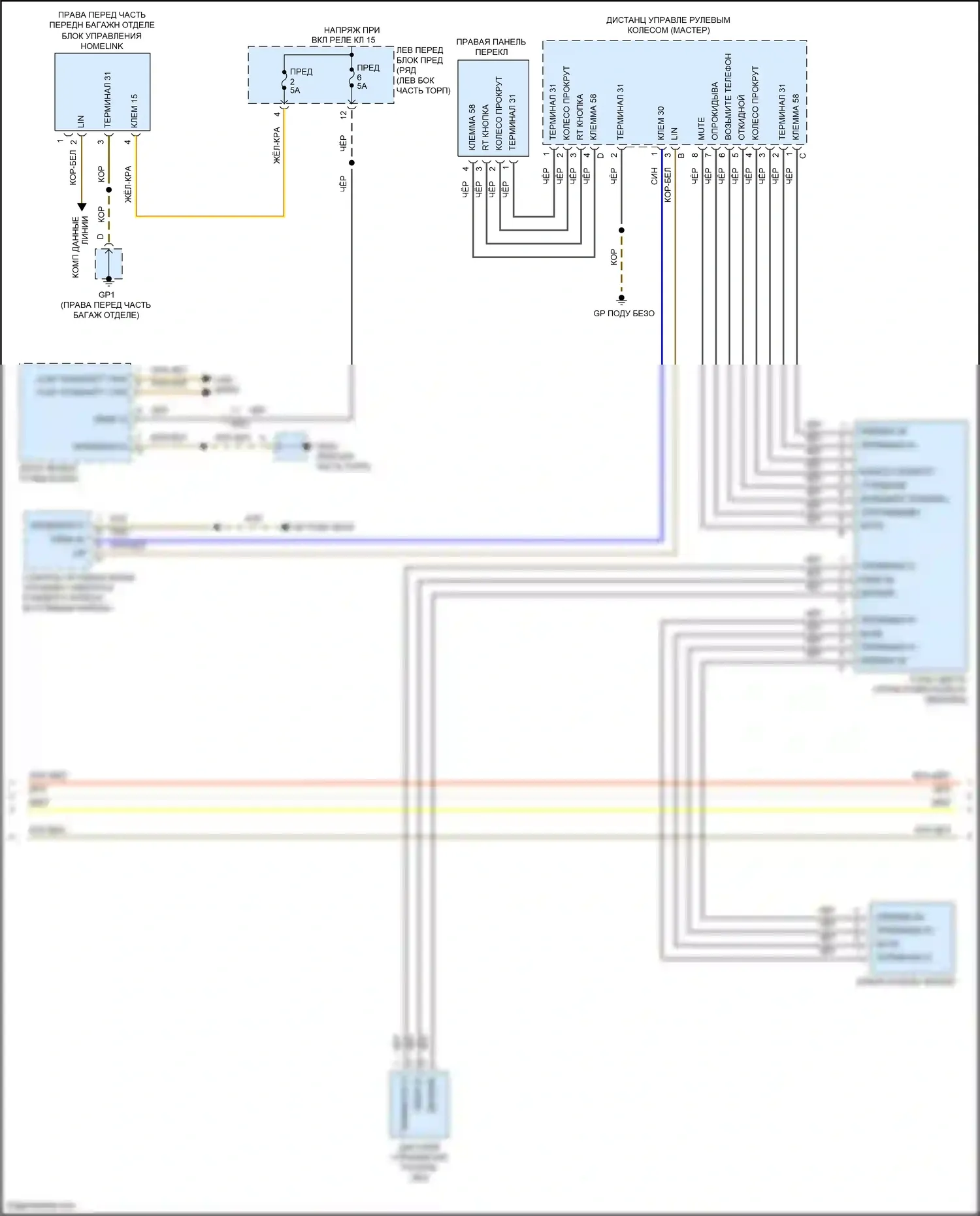 911 GT3 Porsche 991 (2013-2017): Электросхема радиосистемы премиум-класса, с бирместер (3 из 5) 