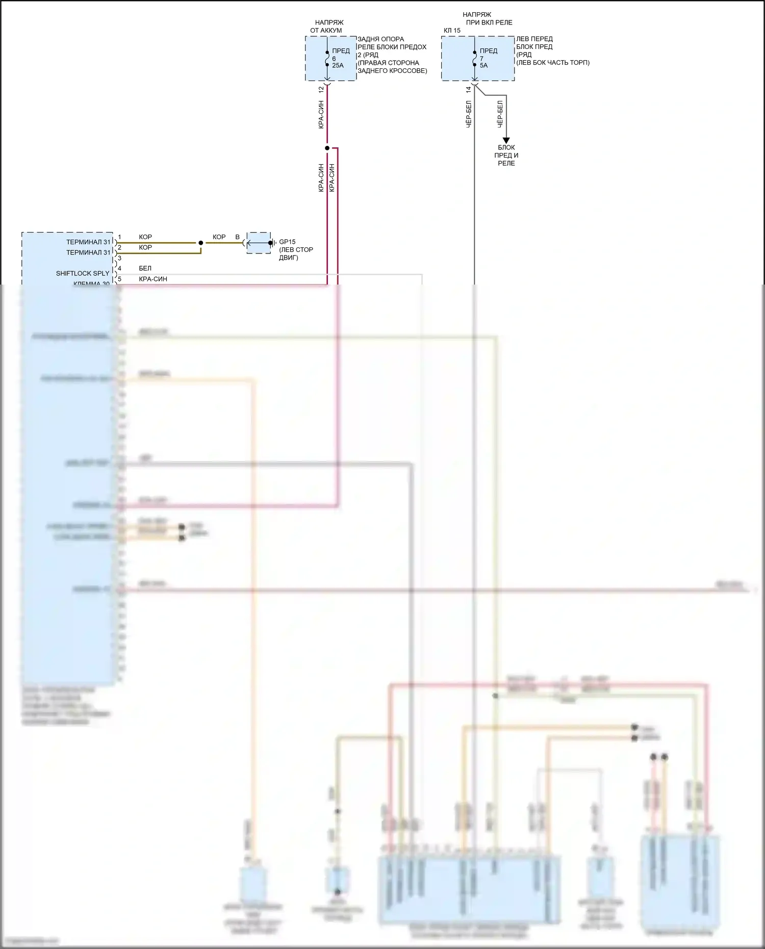 911 GT3 Porsche 991 (2013-2017): 3.4l, pdk электросхема (1 из 2) 