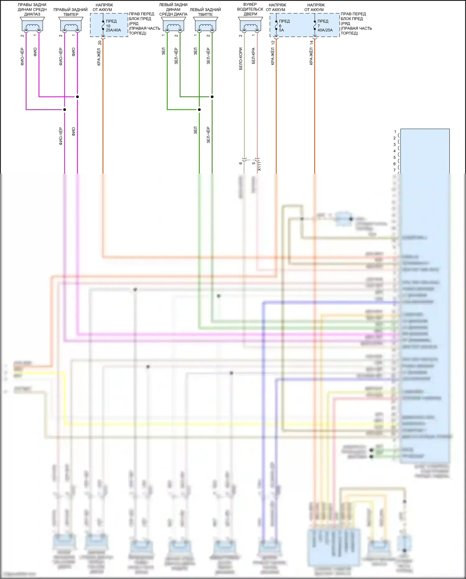 911 GT3 Porsche 991 (2013-2017): Электросхема навигации, с bose (4 из 4) 