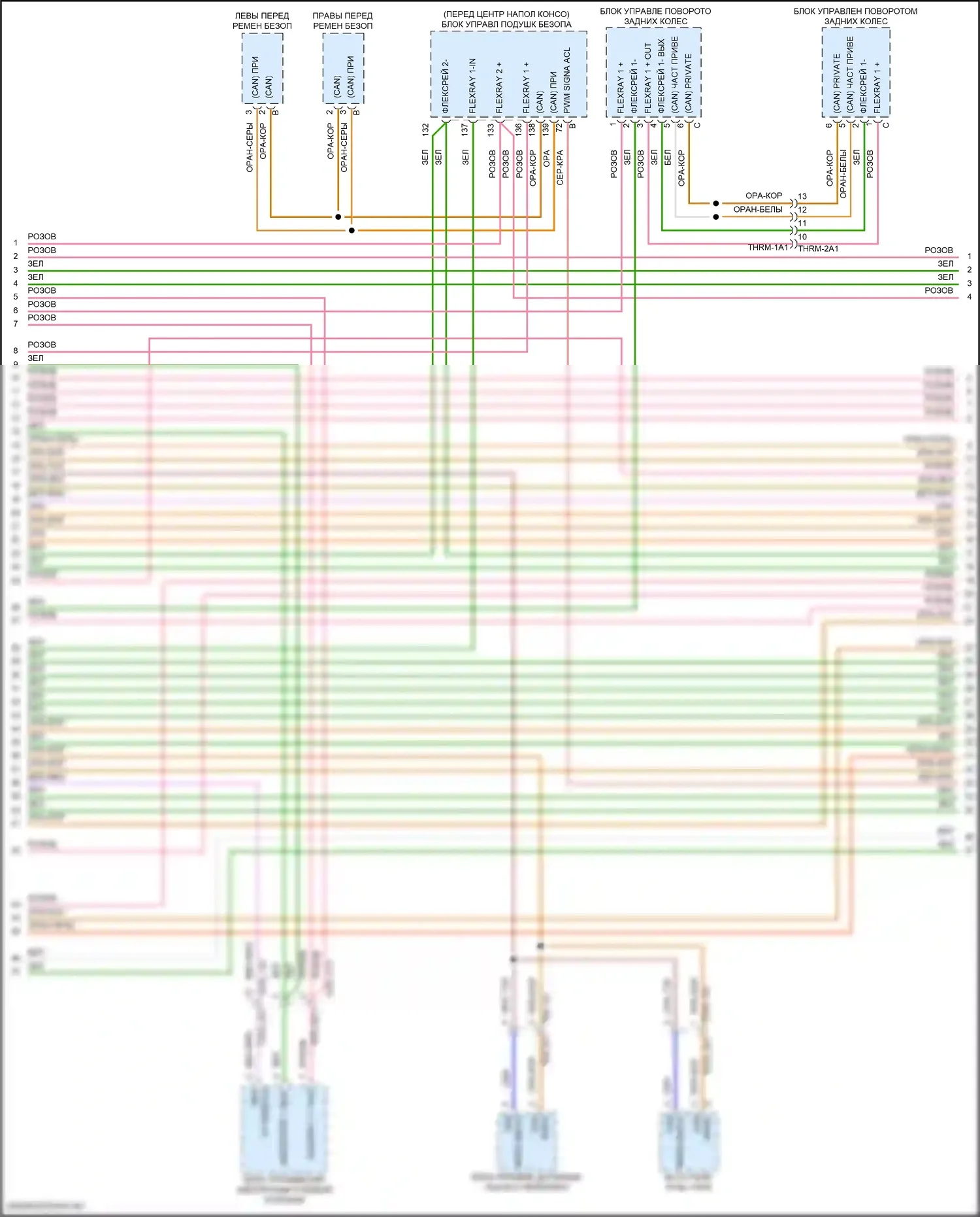 911 GT3 Porsche 992 (2020-2024): Can шина электросхема (2 из 5) 
