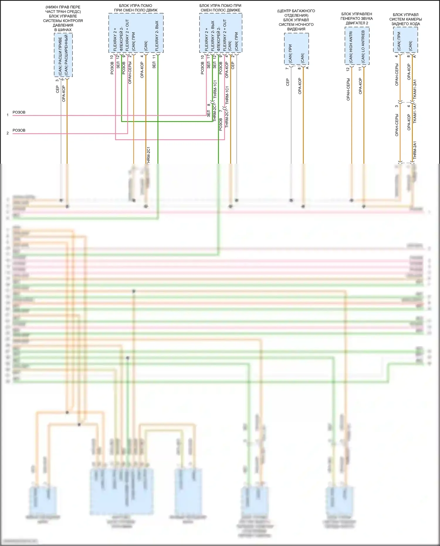 911 GT3 Porsche 992 (2020-2024): Can шина электросхема (4 из 5) 
