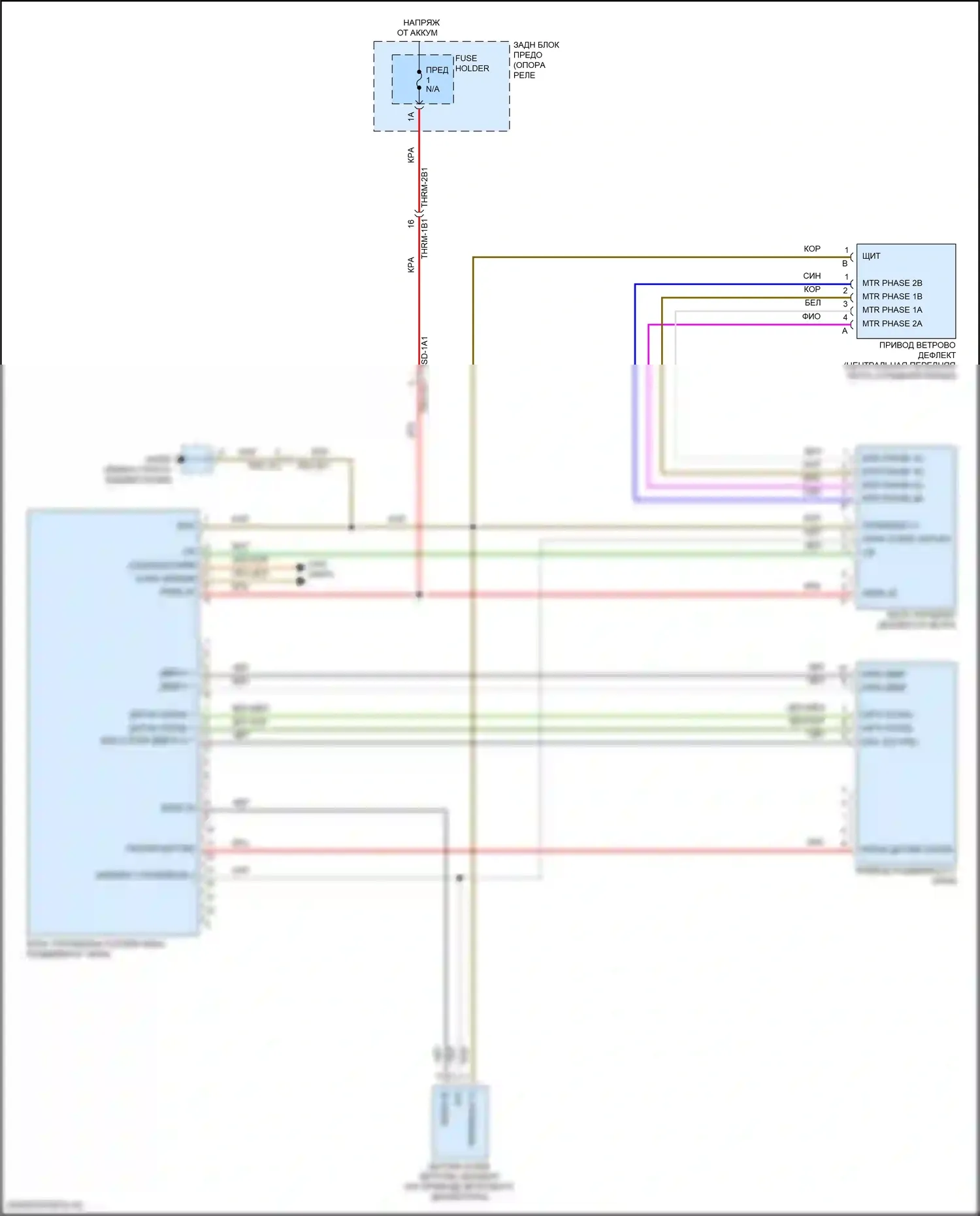 911 GT3 Porsche 992 (2020-2024): Электросхема люка 