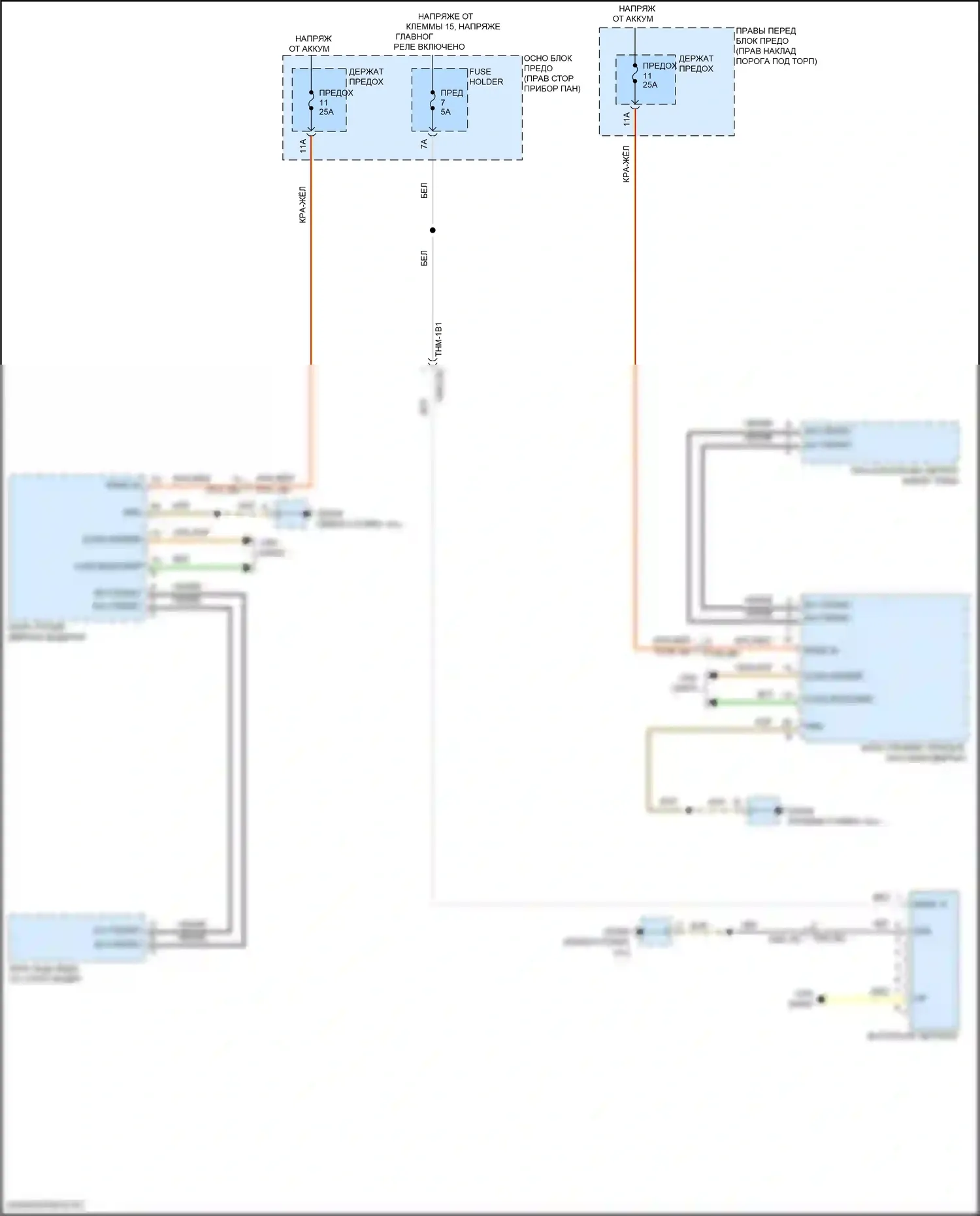 911 GT3 Porsche 992 (2020-2024): Зеркало заднего вида с автозатемнением электросхема 