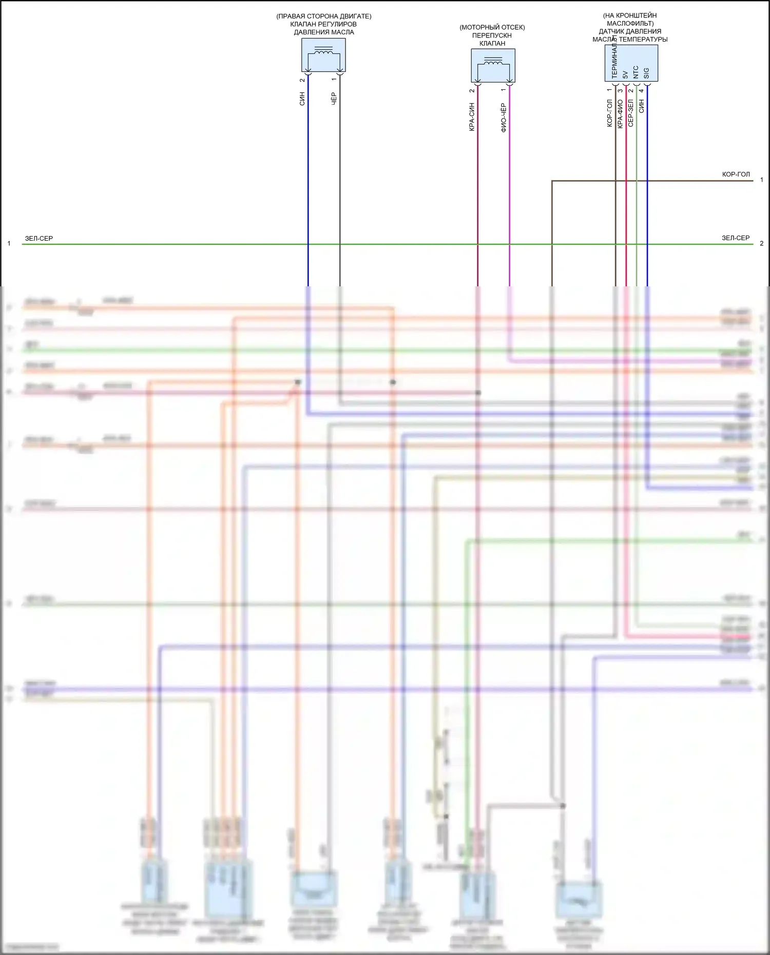 911 Targa 4 GTS Porsche 991 рестайлинг (2015-2019): Электросхема двигателя 3.0л турбо (5 из 7) 