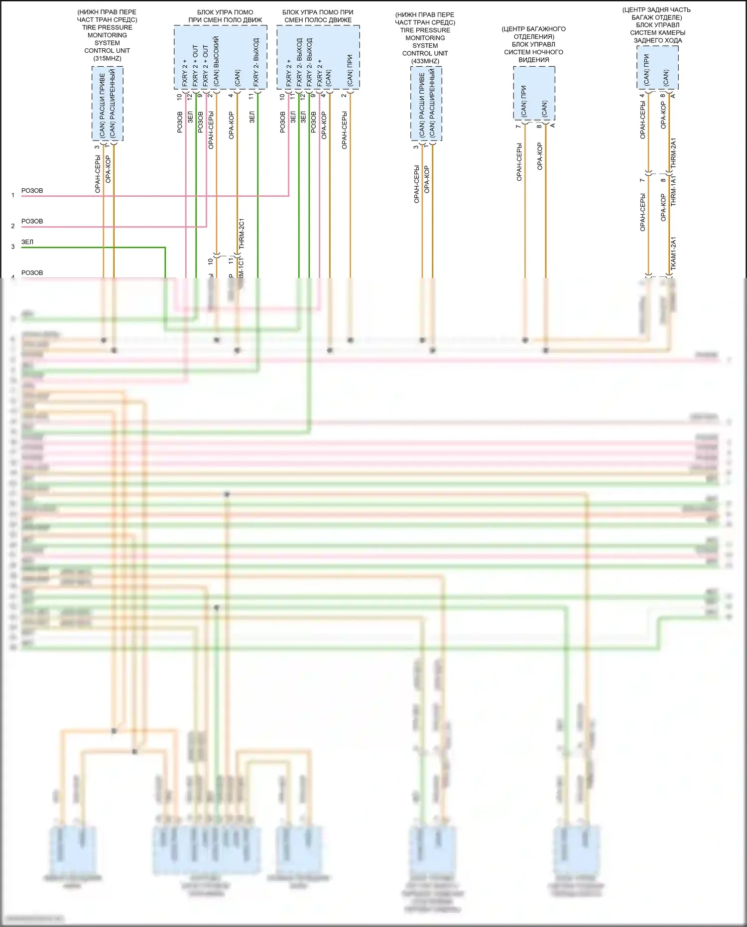 911 Targa 4 GTS Porsche 992 (2019-2024): Can шина электросхема (4 из 5) 