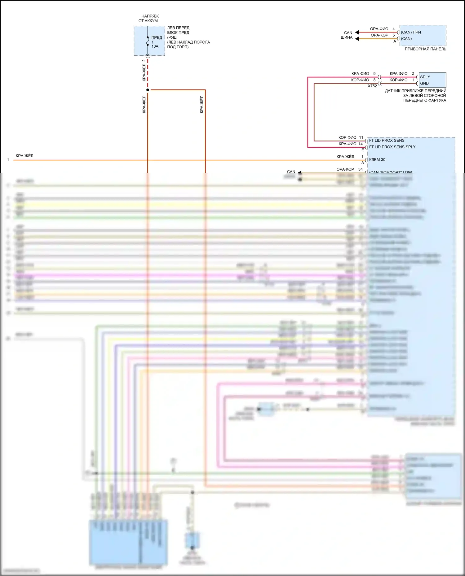 911 Targa 4 Porsche 991 рестайлинг (2015-2019): Сигнализации электросхема (3 из 3) 