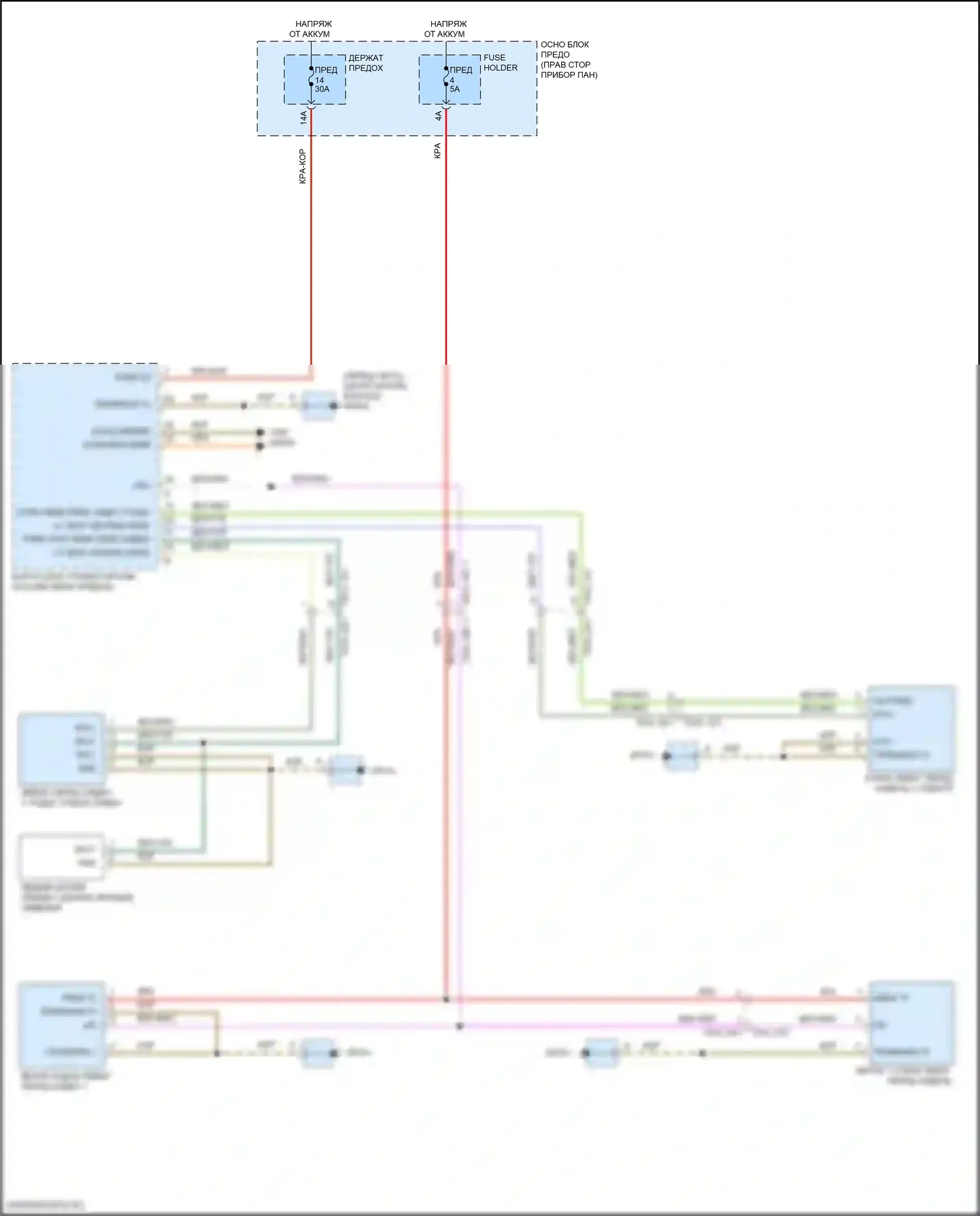 911 Targa 4 Porsche 992 (2019-2024): Электросхема сиденья водителя с подогревом 
