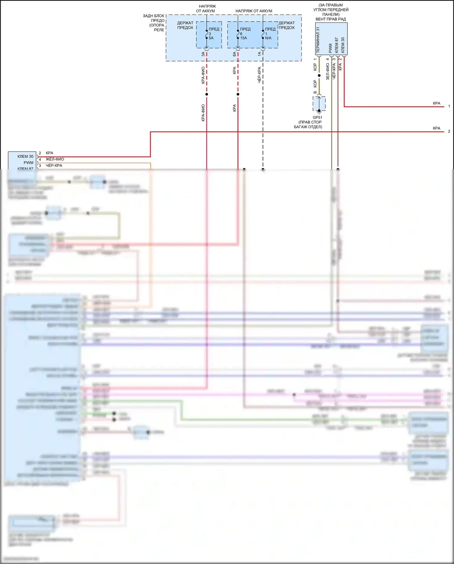 911 Turbo S Porsche 992 (2018-2024): Электросхема климат контроля (3 из 4) 