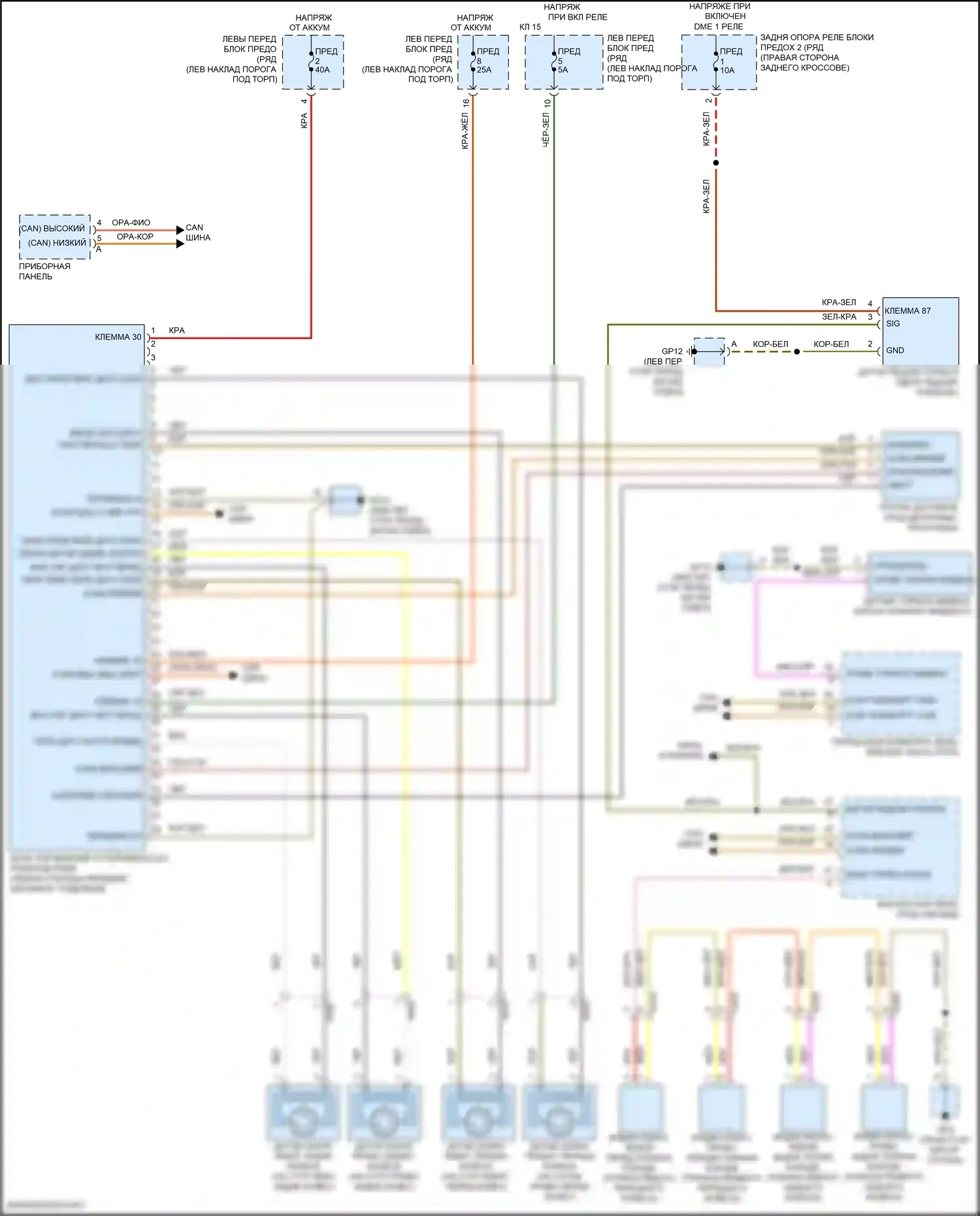 911 Turbo Porsche 991 рестайлинг (2016-2020): Антиблокировочная система abs электросхема 
