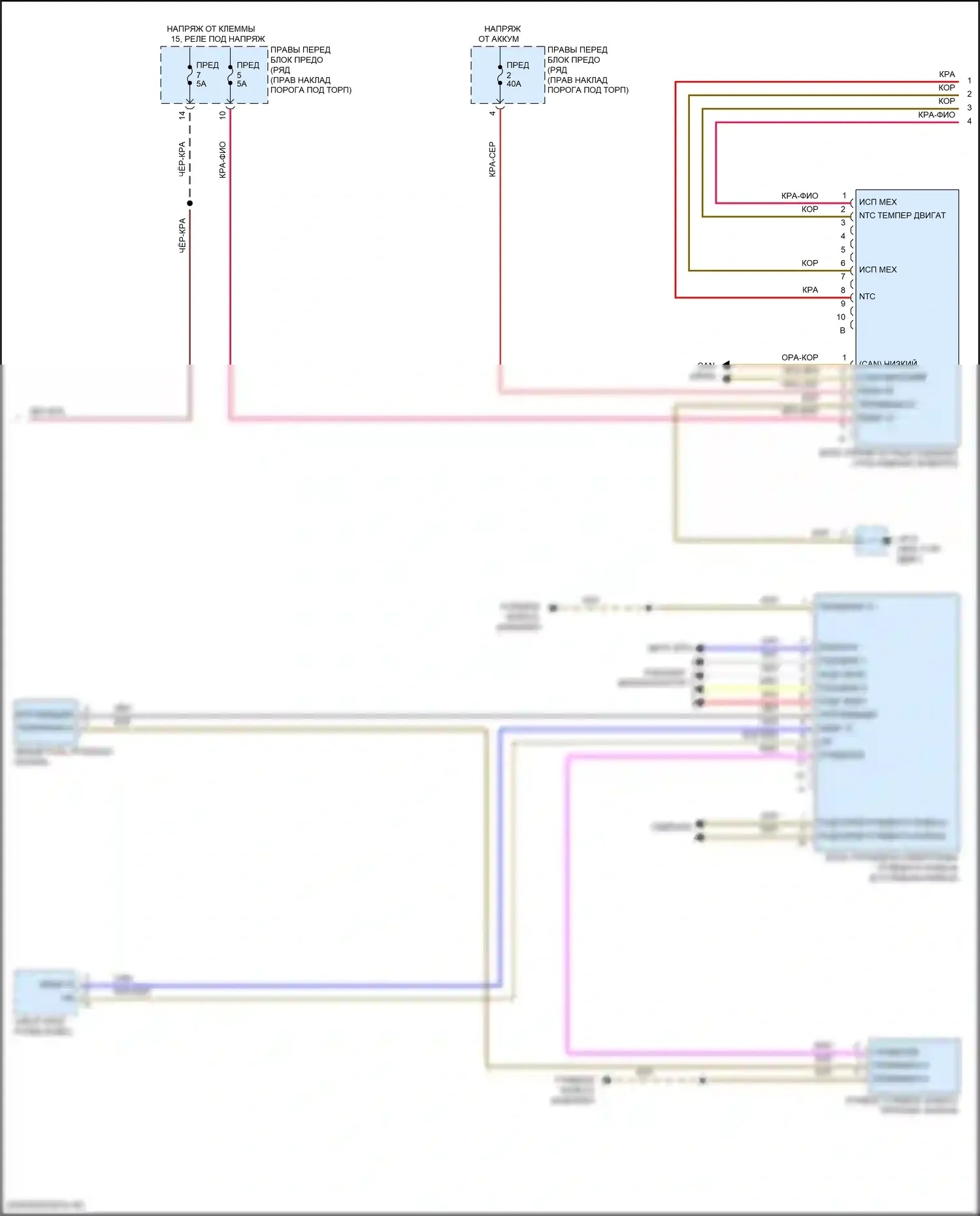 911 Turbo Porsche 991 рестайлинг (2016-2020): Pdk электросхема (2 из 3) 