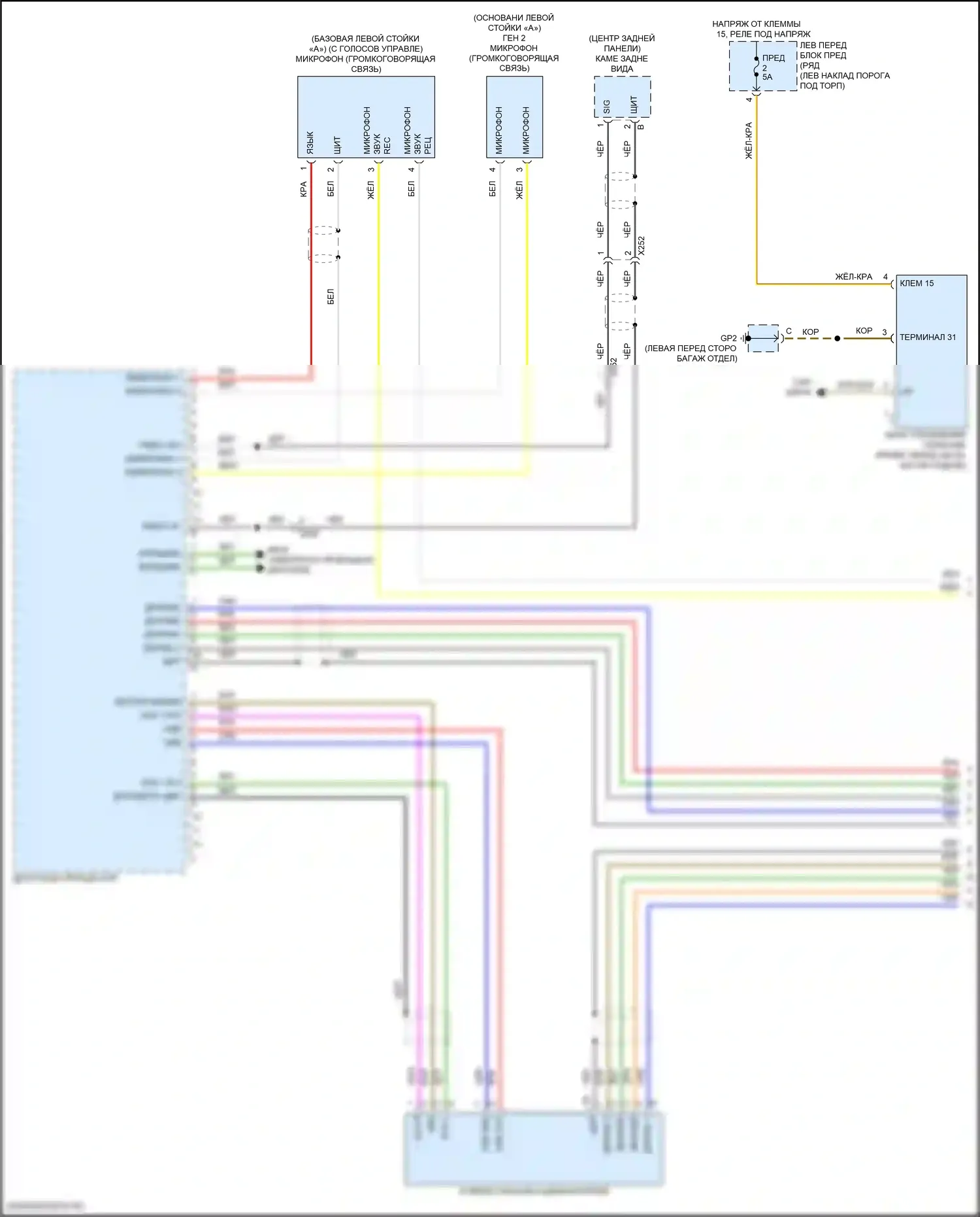 911 Turbo Porsche 991 рестайлинг (2016-2020): Электросхема навигации, премиум с bose усилителем (1 из 4) 