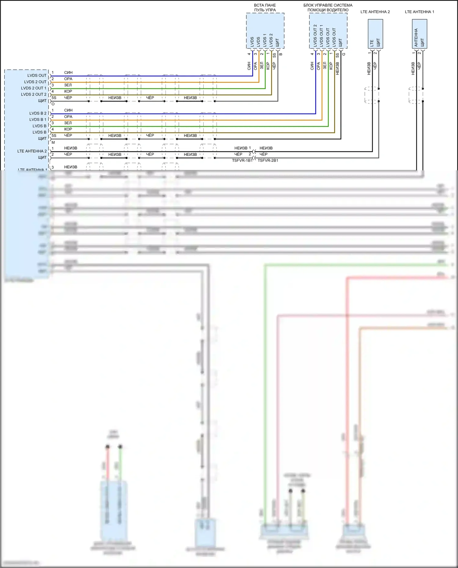 911 Turbo Porsche 992 (2018-2024): Электросхема базовой магнитолы (4 из 5) 