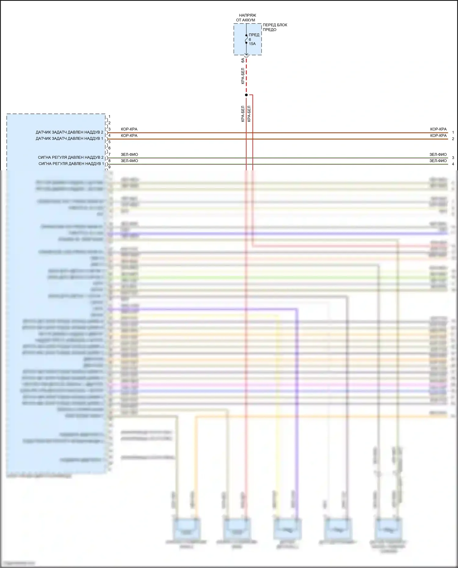 Cayenne Coupe Porsche III рестайлинг (2023-2024): Электросхема двигателя 4.0l turbo, ea825evo (1 из 13) 