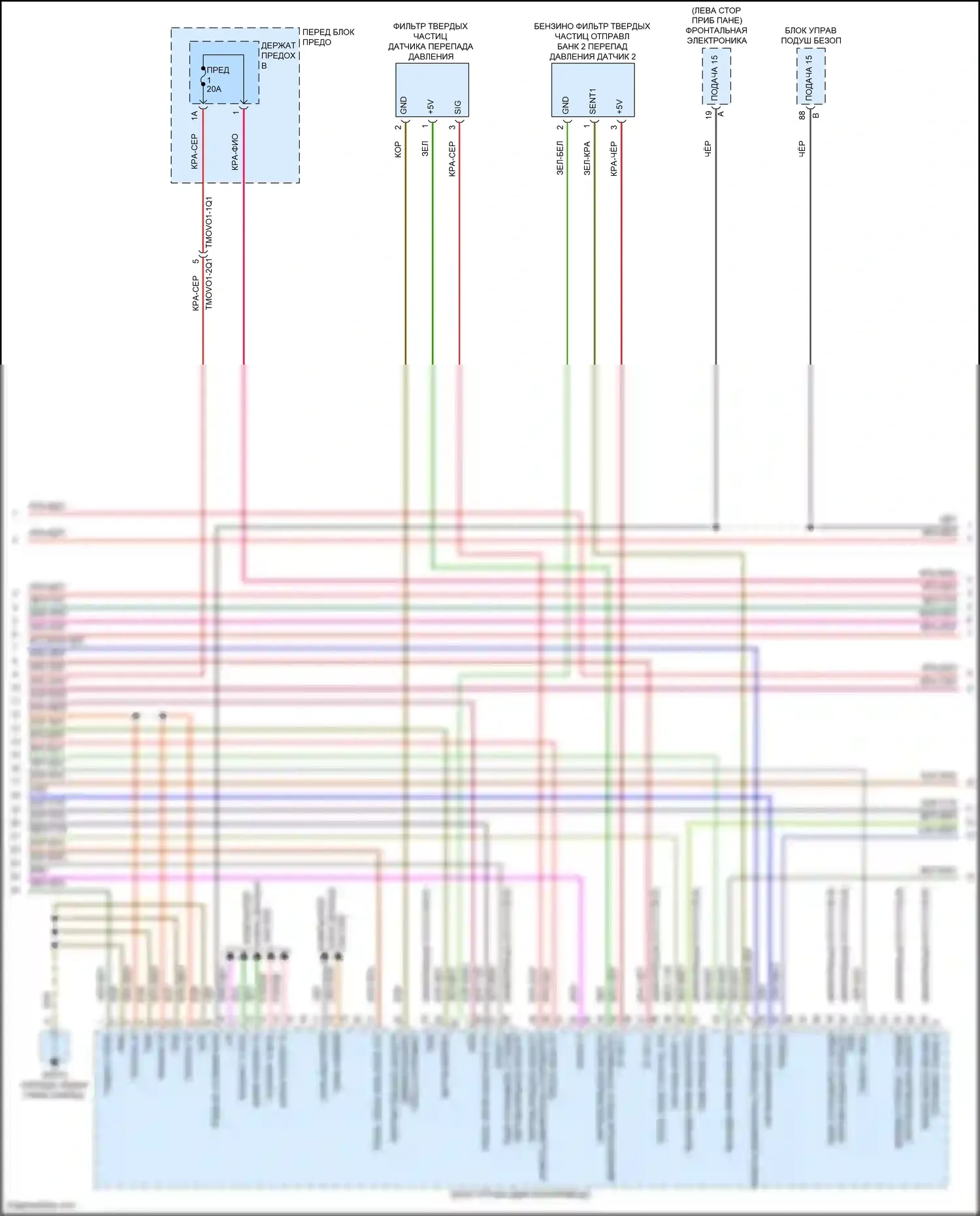 Cayenne Coupe Porsche III рестайлинг (2023-2024): Электросхема двигателя 4.0l turbo, ea825evo (10 из 13) 