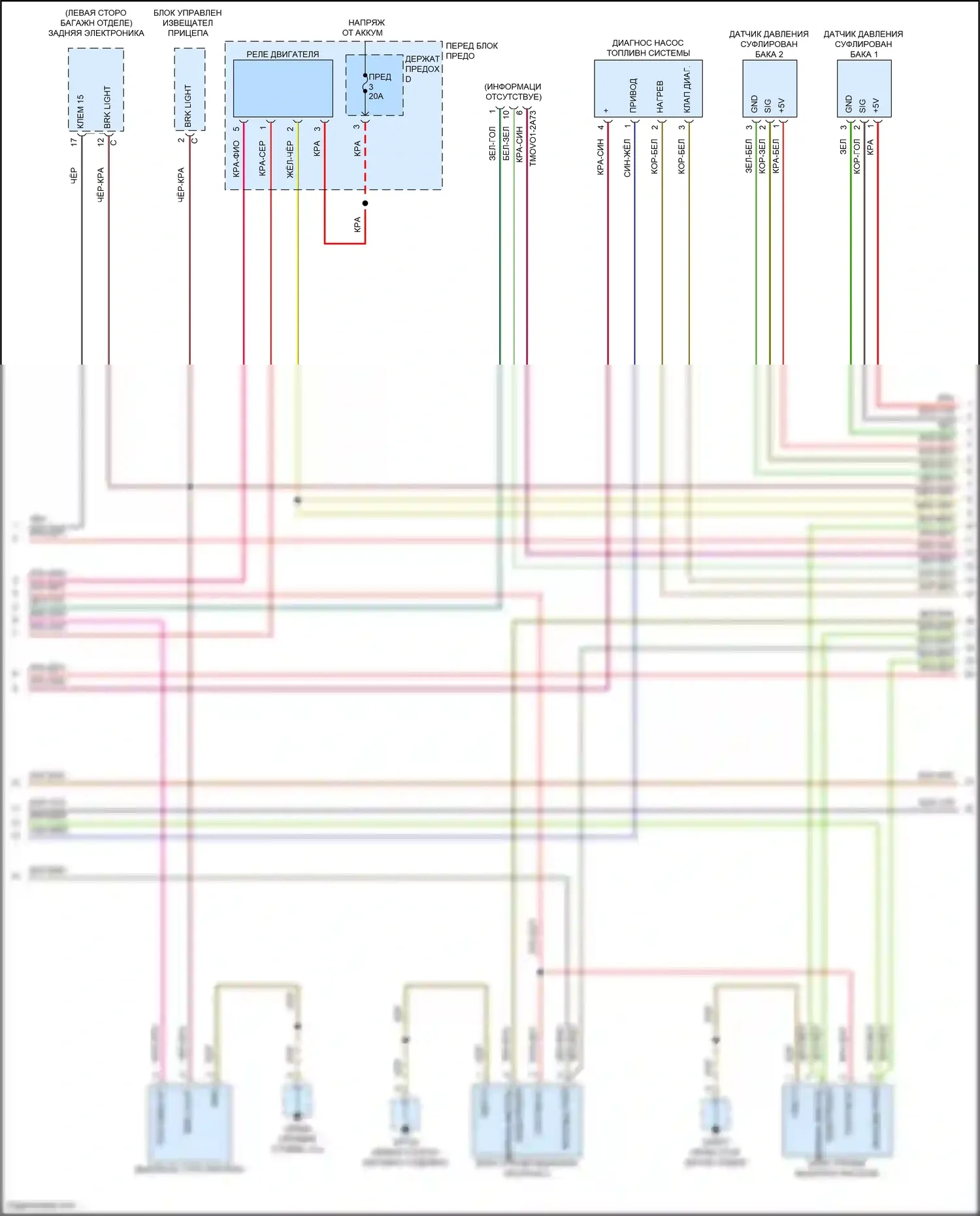 Cayenne Coupe Porsche III рестайлинг (2023-2024): Электросхема двигателя 4.0l turbo, ea825evo (11 из 13) 