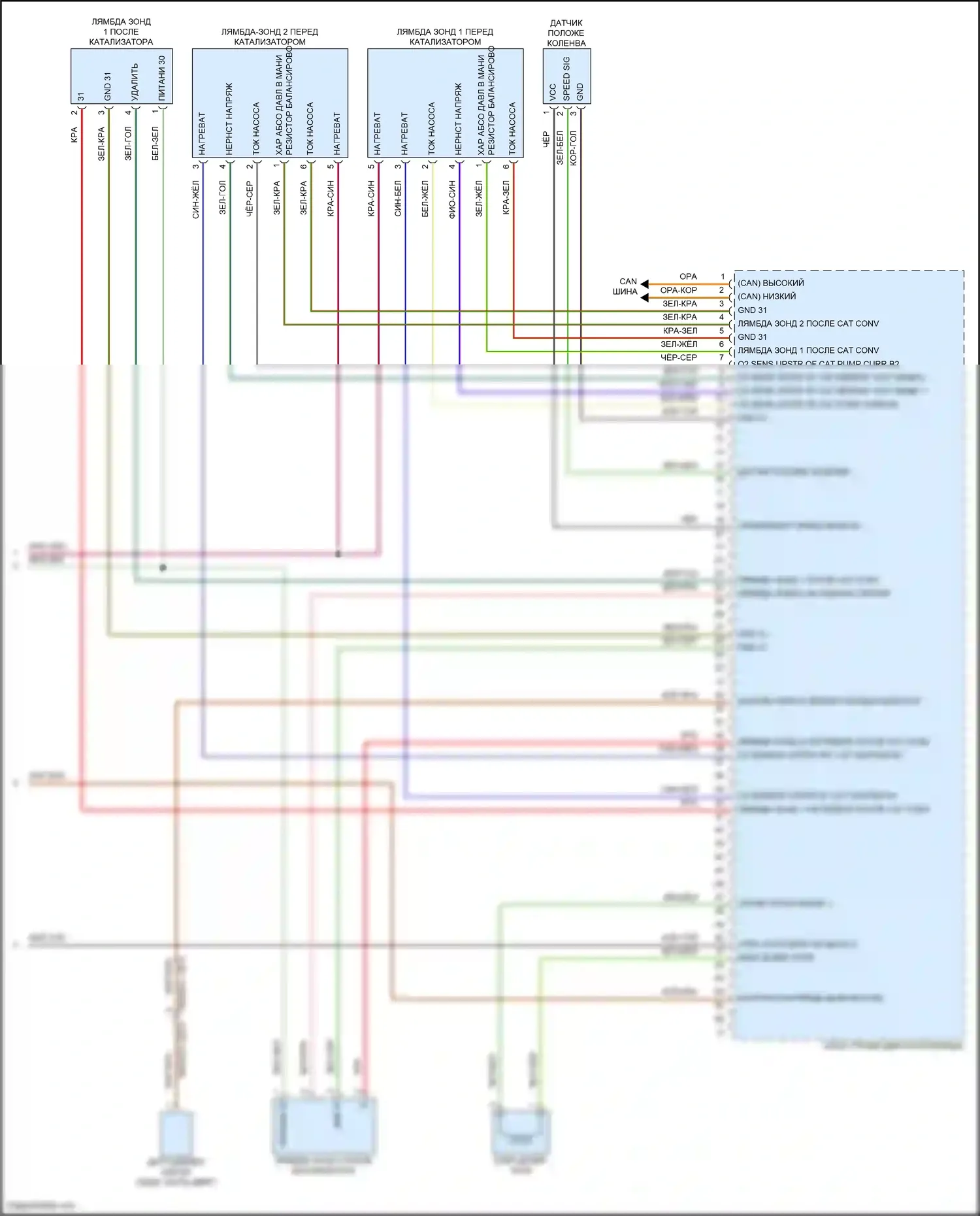 Cayenne Coupe Porsche III рестайлинг (2023-2024): Электросхема двигателя 4.0l turbo, ea825evo (13 из 13) 