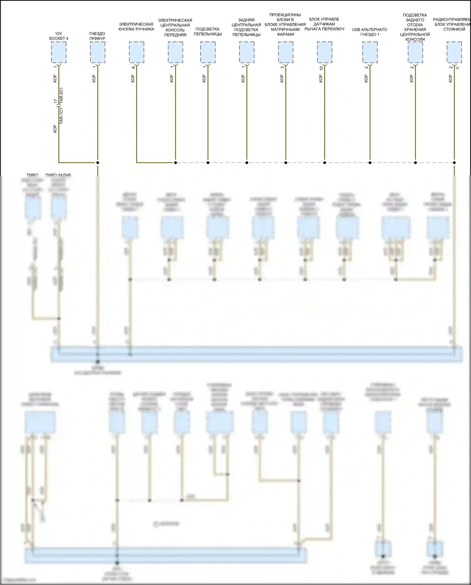 Cayenne Coupe Porsche III рестайлинг (2023-2024): Электросхема разводки массы (5 из 7) 