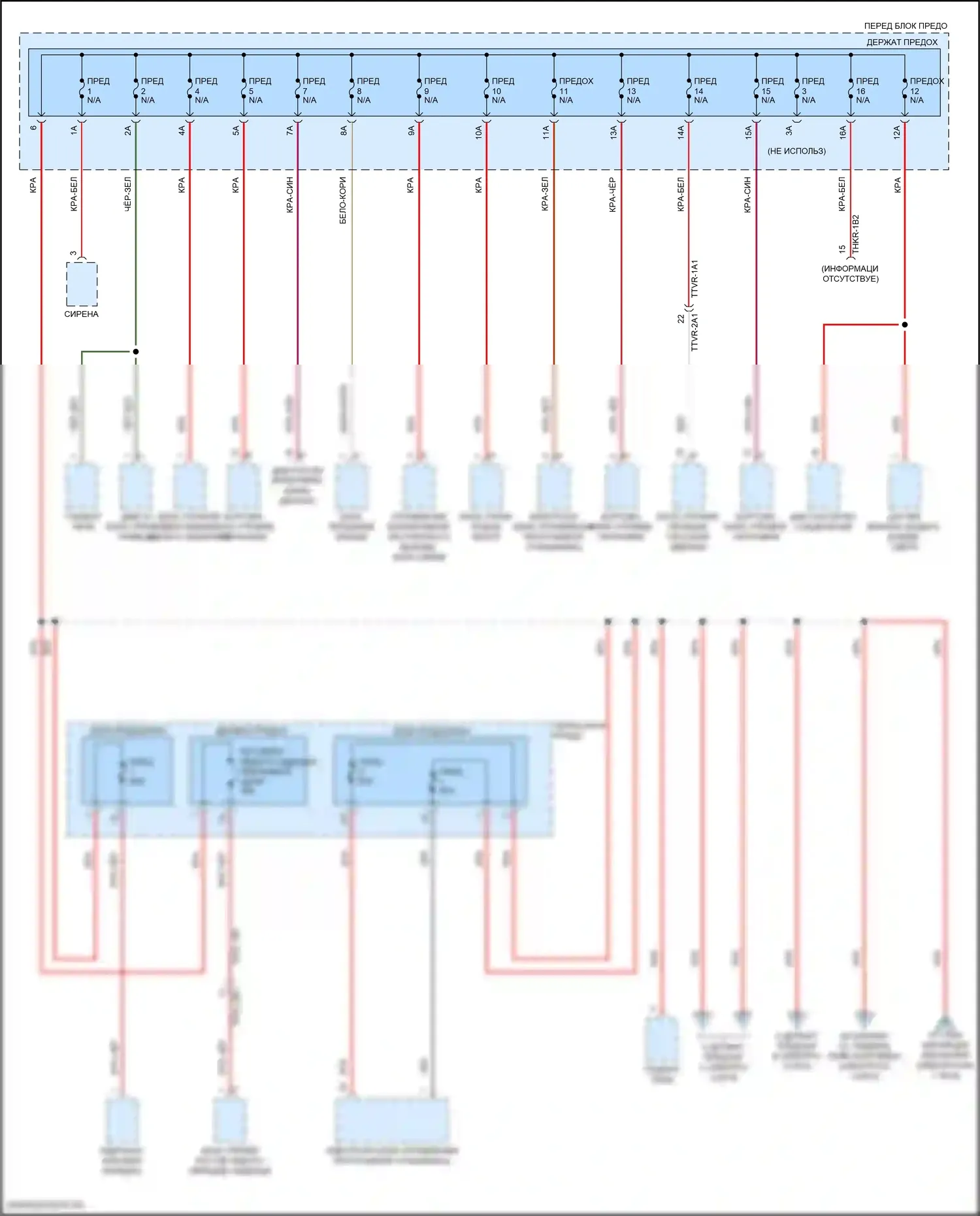 Cayenne Coupe Porsche III (2019-2023): Электросхема блока предохранителей реле (4 из 9) 
