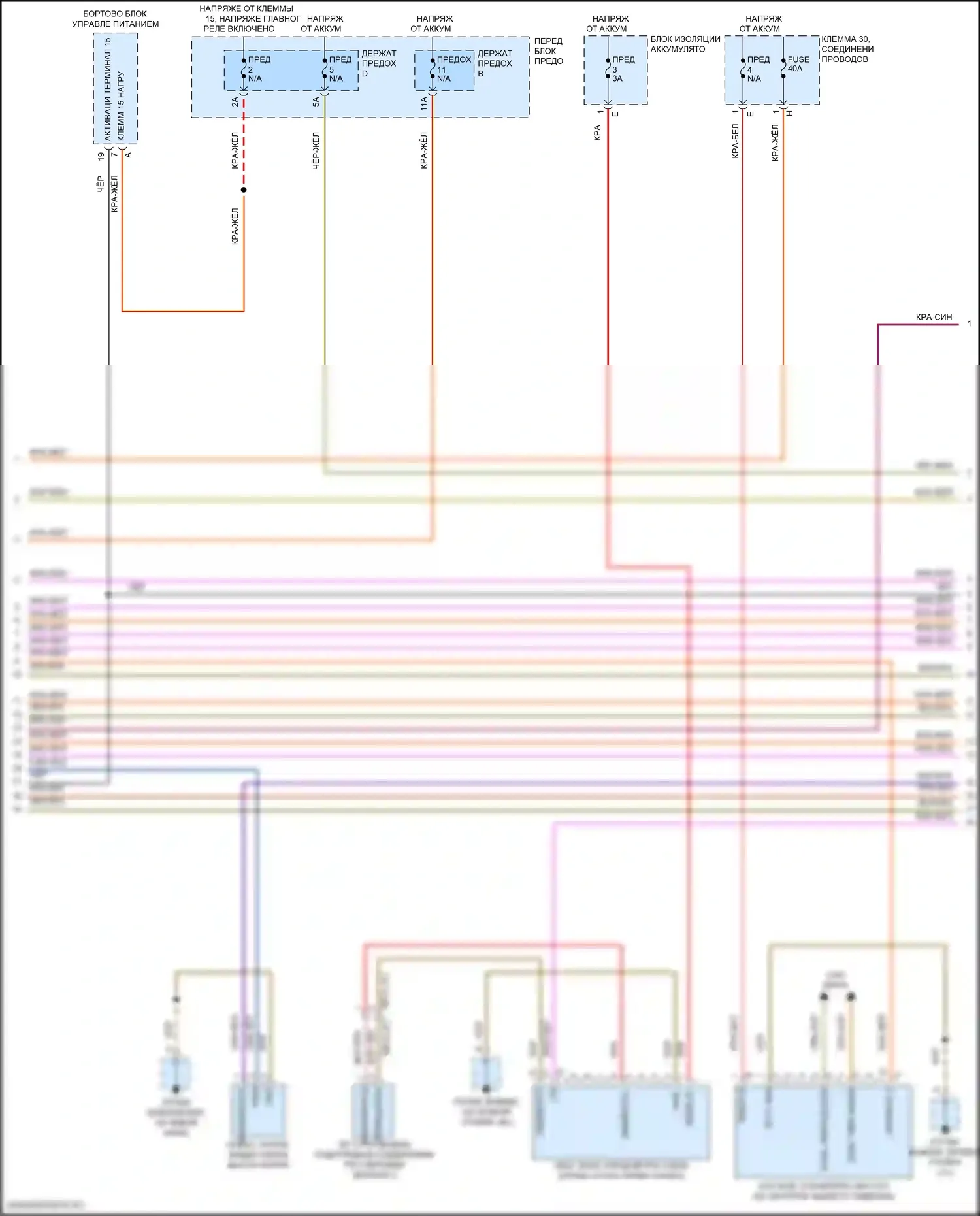 Cayenne Coupe Porsche III (2019-2023): Электросхема двигателя 3.0l turbo hybrid, электросхема гибридной системы (4 из 5) 