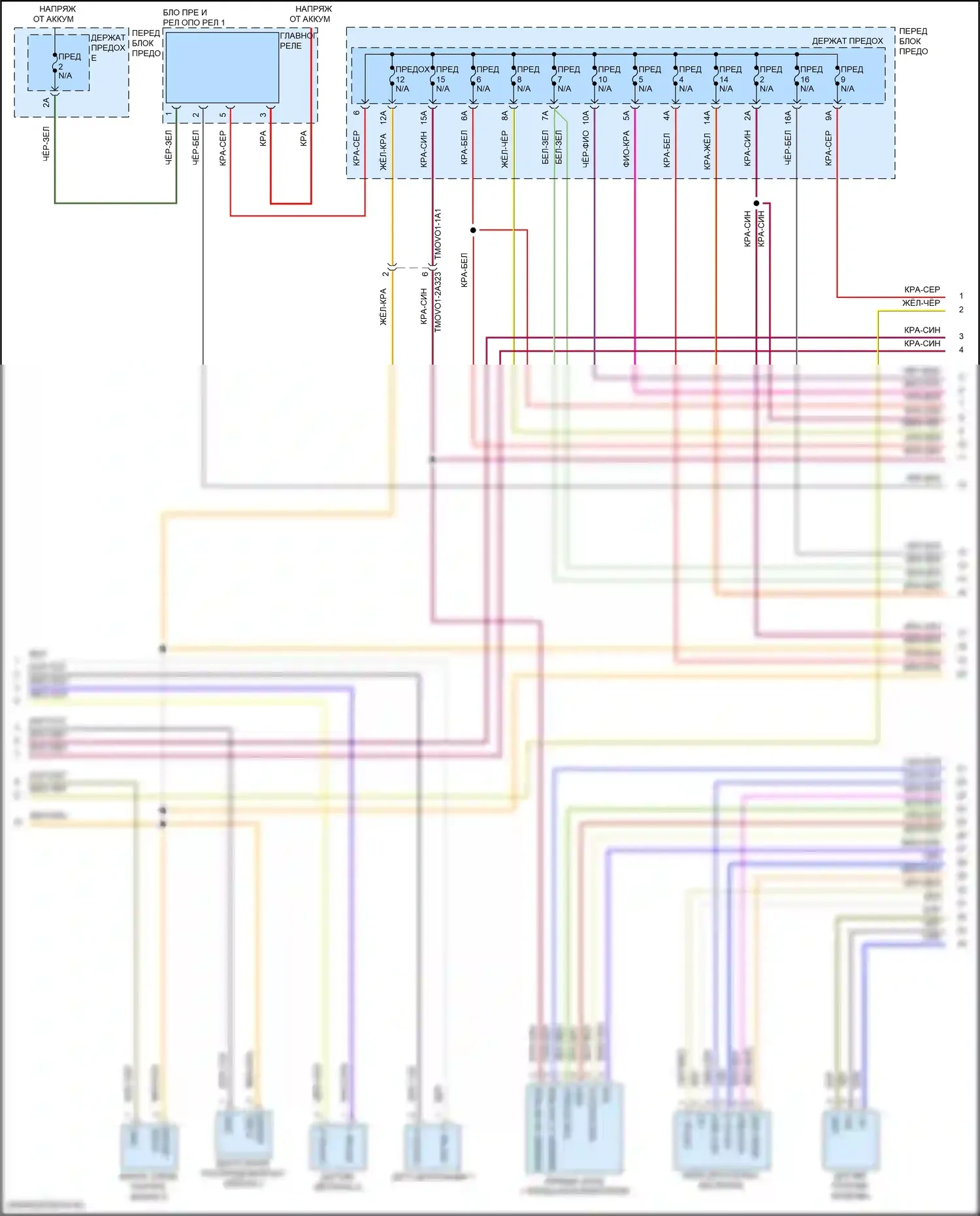 Cayenne Coupe Porsche III (2019-2023): Электросхема двигателя 4.0л турбо (2 из 11) 