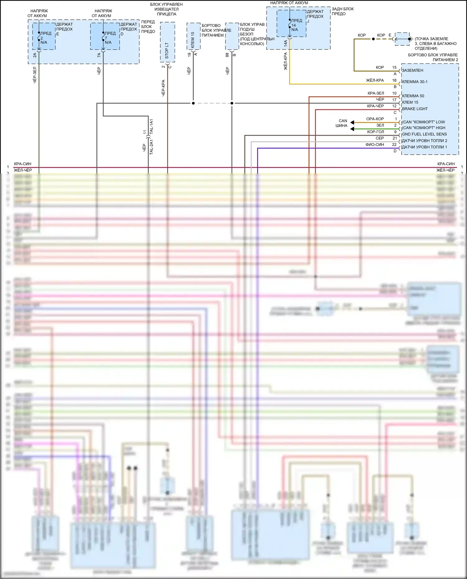 Cayenne Coupe Porsche III (2019-2023): Электросхема двигателя 4.0л турбо (7 из 11) 