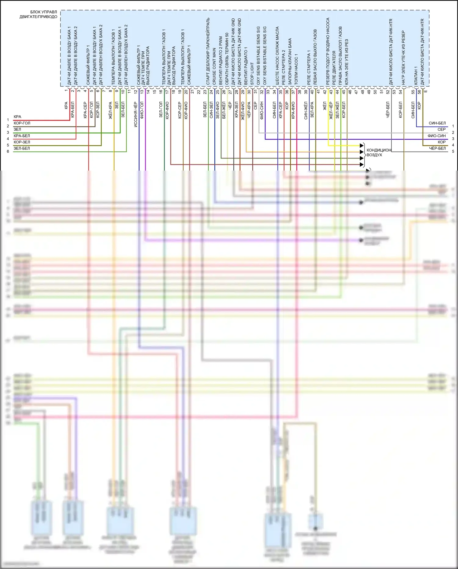 Cayenne Coupe Porsche III (2019-2023): Электросхема двигателя 4.0l turbo hybrid (9 из 11) 
