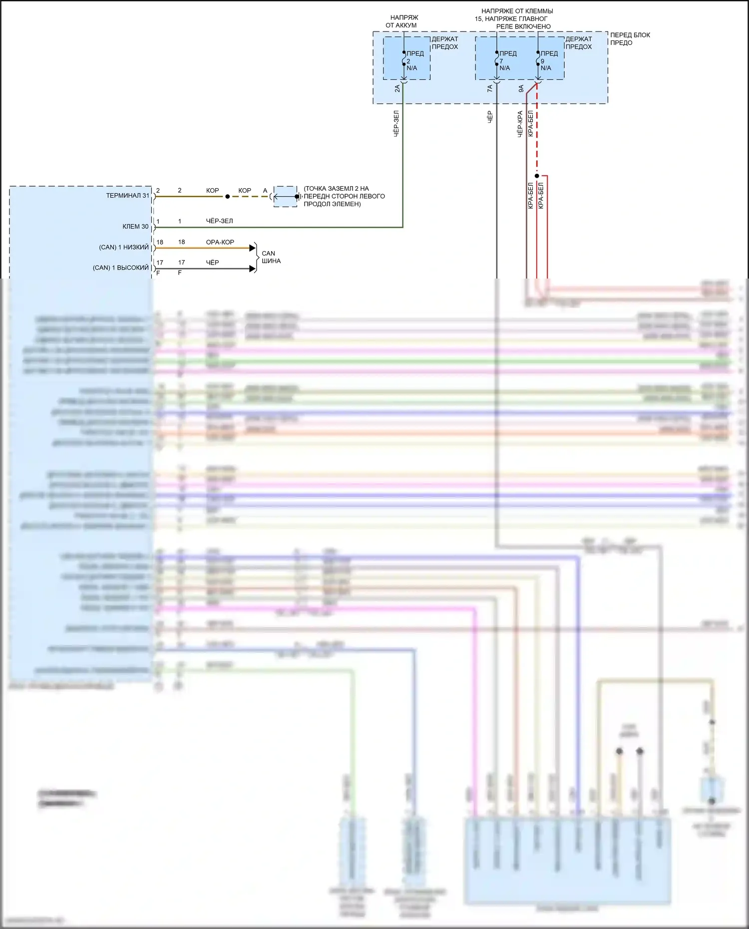 Cayenne Coupe Porsche III (2019-2023): Электросхема круиз-контроля (1 из 2) 