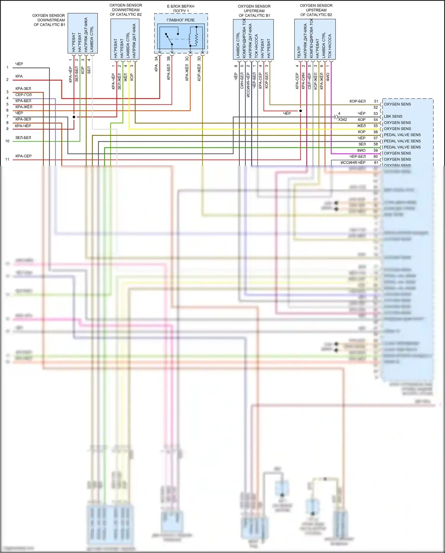 Cayenne GTS Porsche II (2010-2014): Электросхема двигателя 3.0l гибрид (7 из 9) 