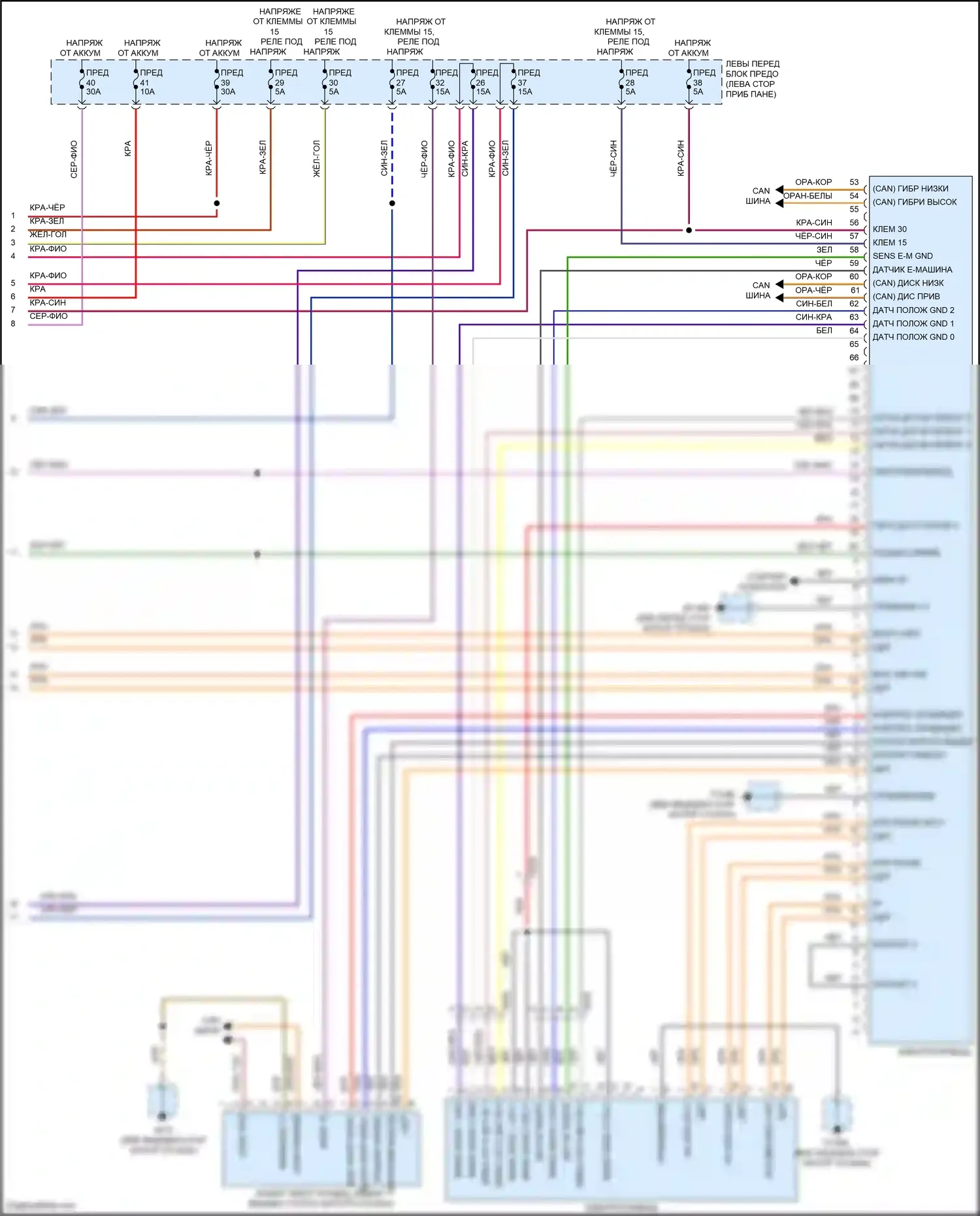 Cayenne GTS Porsche II (2010-2014): Электросхема двигателя 3.0l гибрид (9 из 9) 