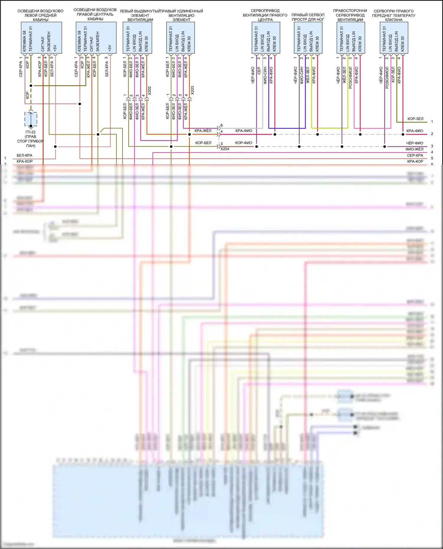 Cayenne GTS Porsche II (2010-2014): Электросхема климат контроля (2 из 5) 