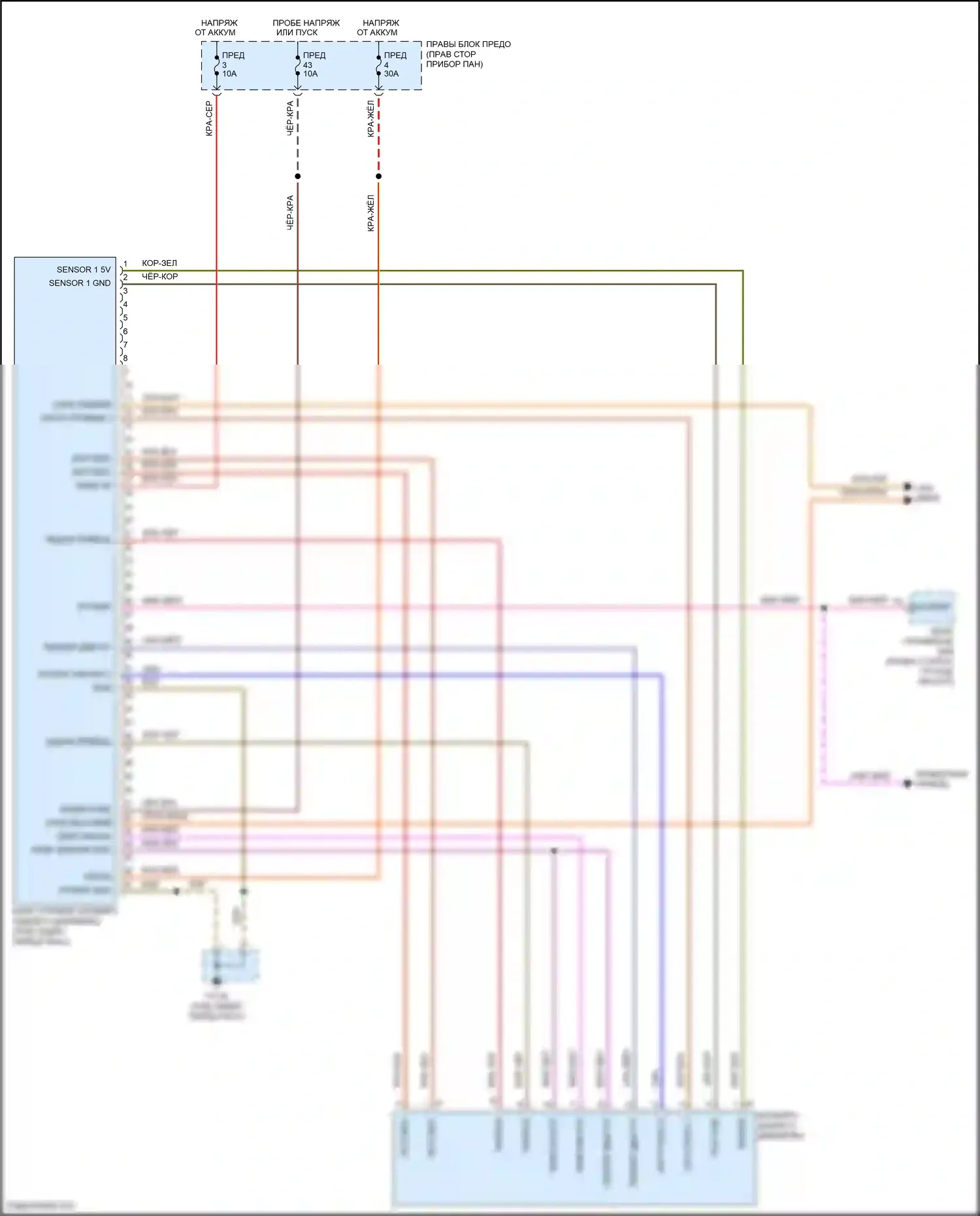 Cayenne GTS Porsche II (2010-2014): Электросхема блокировки заднего дифференциала 