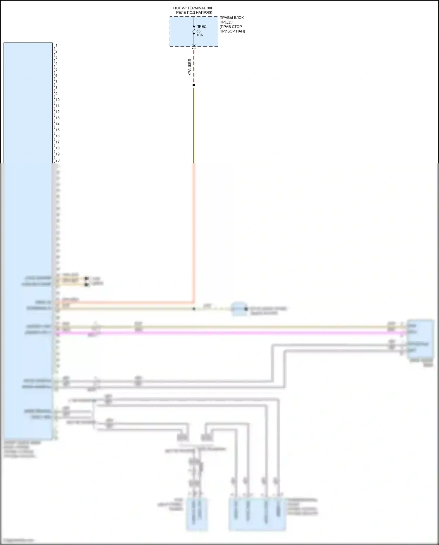 Cayenne GTS Porsche II (2010-2014): Электросхема задней камеры 