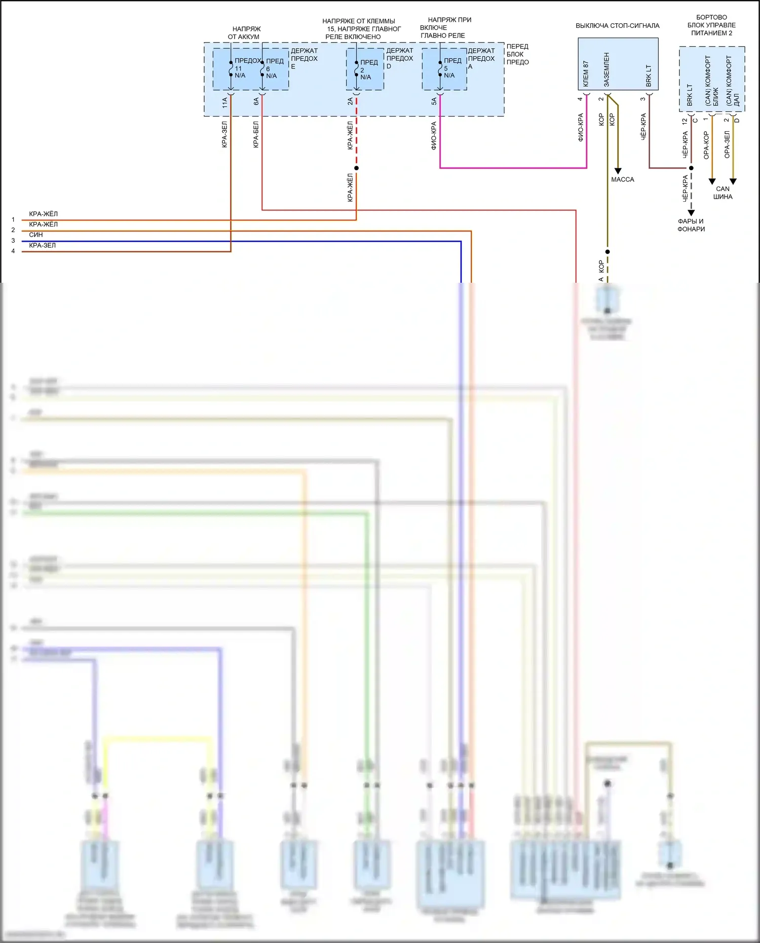 Cayenne GTS Porsche III (2017-2023): Антиблокировочная система abs электросхема (2 из 2) 